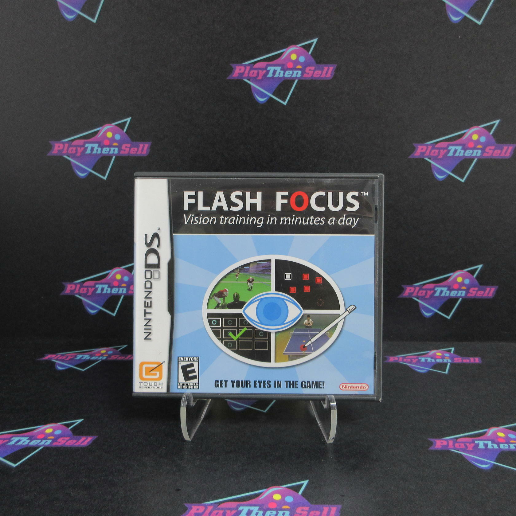 Flash Focus Vision Training in Minutes a Day Nintendo DS Complete - Excellent