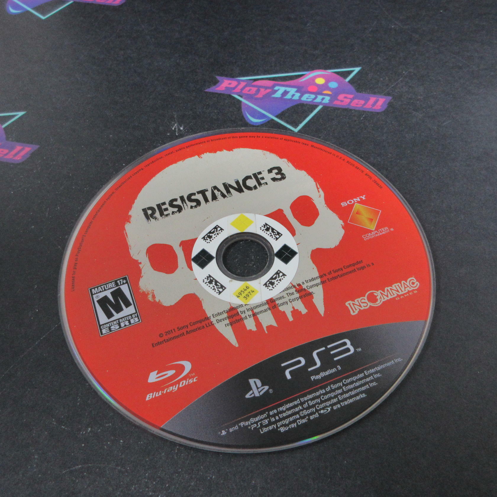 Resistance 3 PS3 PlayStation 3 DD Complete CIB - Very Good