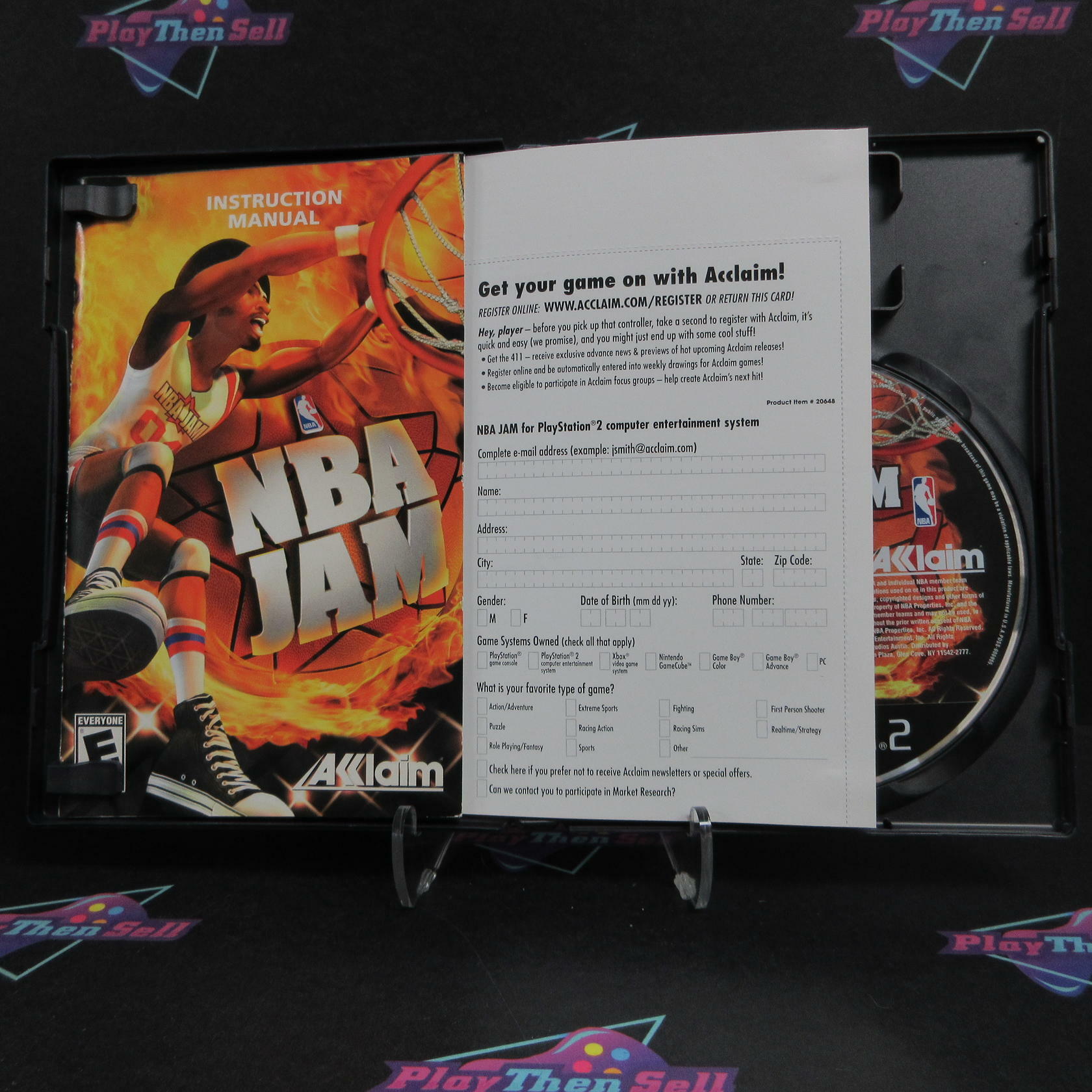NBA Jam PS2 PlayStation 2 + Reg Card Complete - Excellent