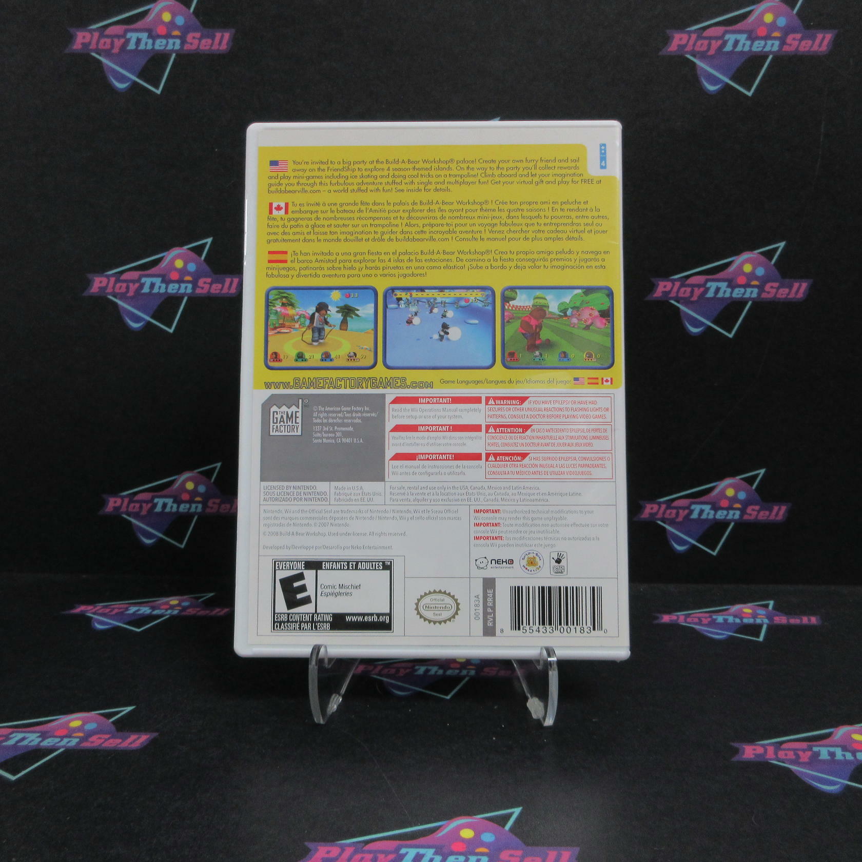 Build-A-Bear Workshop A Friend Fur All Seasons Nintendo Wii - Like New