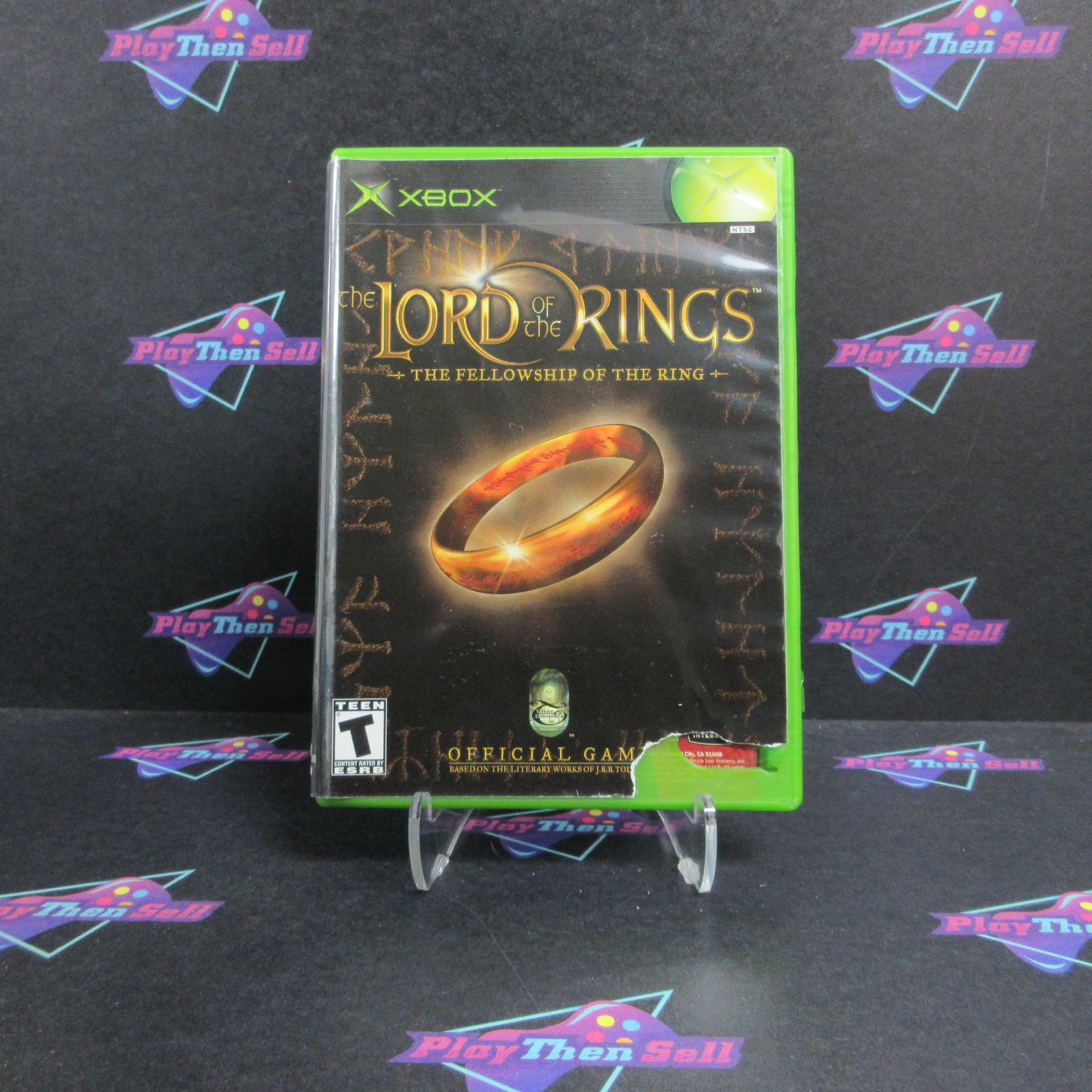 Lord of the Rings The Fellowship of the Ring Xbox AD + Reg Card Complete CIB - Very Good