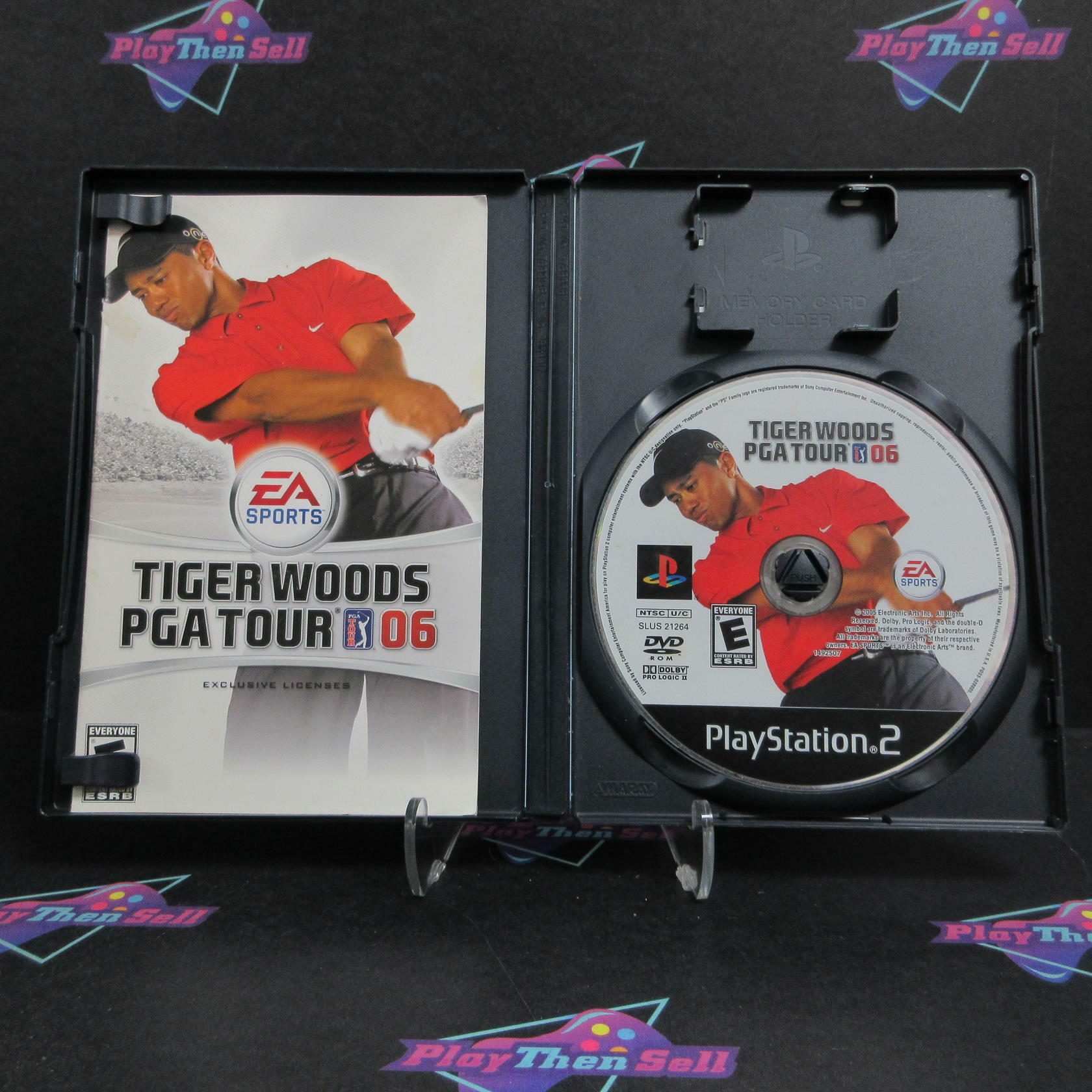 Tiger Woods PGA Tour 2006 PS2 PlayStation 2 AD/MD Complete CIB - Very Good