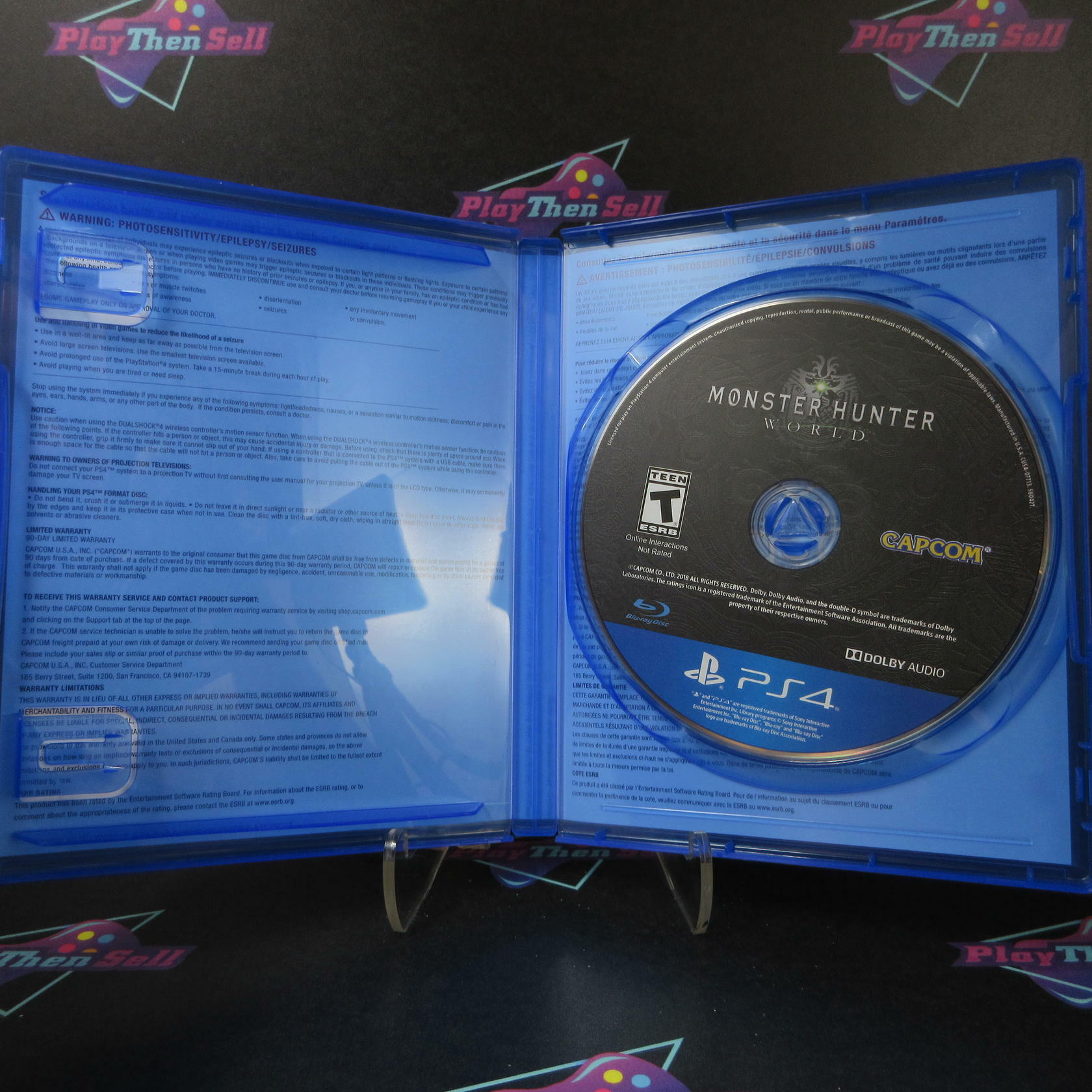 Monster Hunter World PS4 PlayStation 4 AD Complete CIB - Very Good