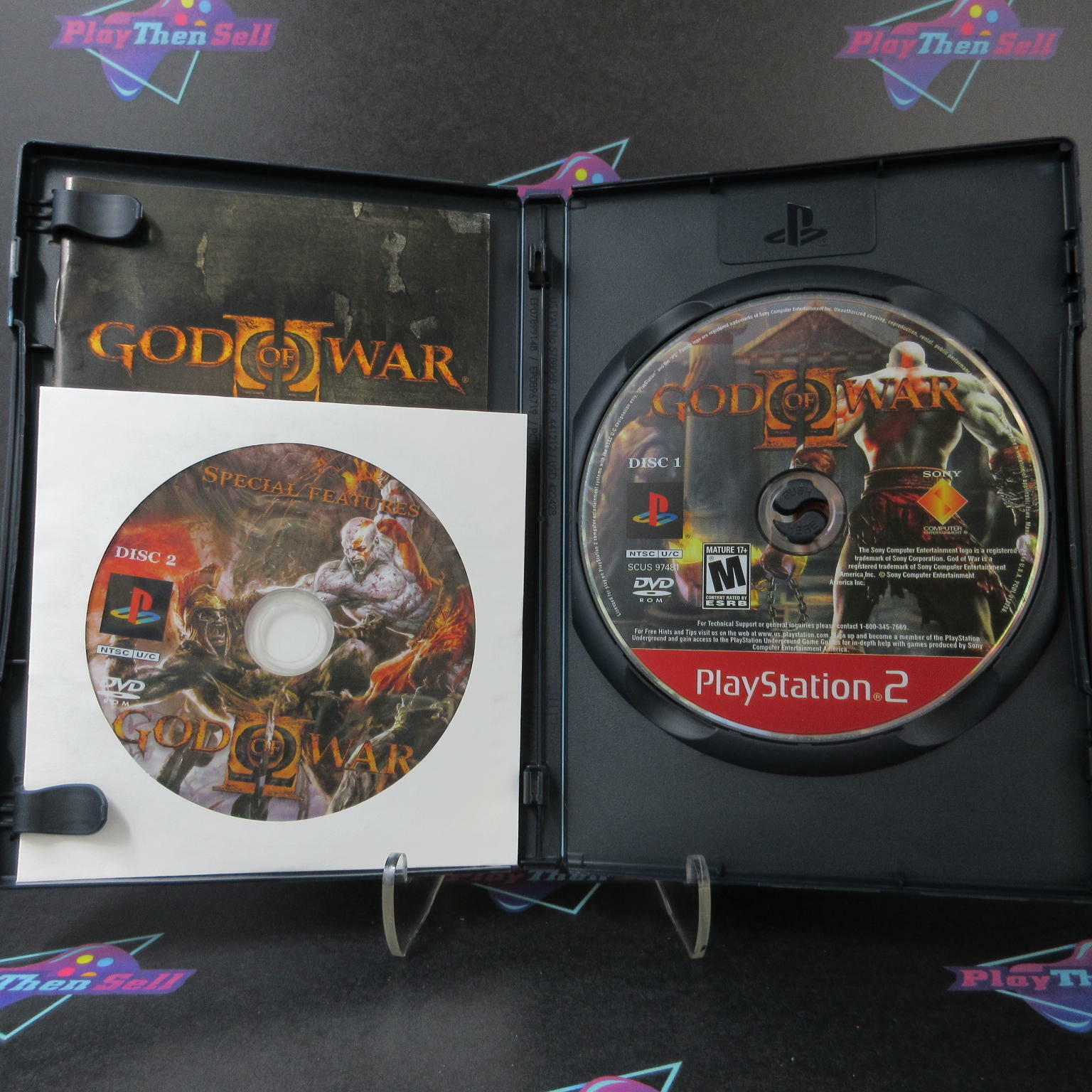 God of War 2 PS2 PlayStation 2 GH + Reg Card Complete - Excellent