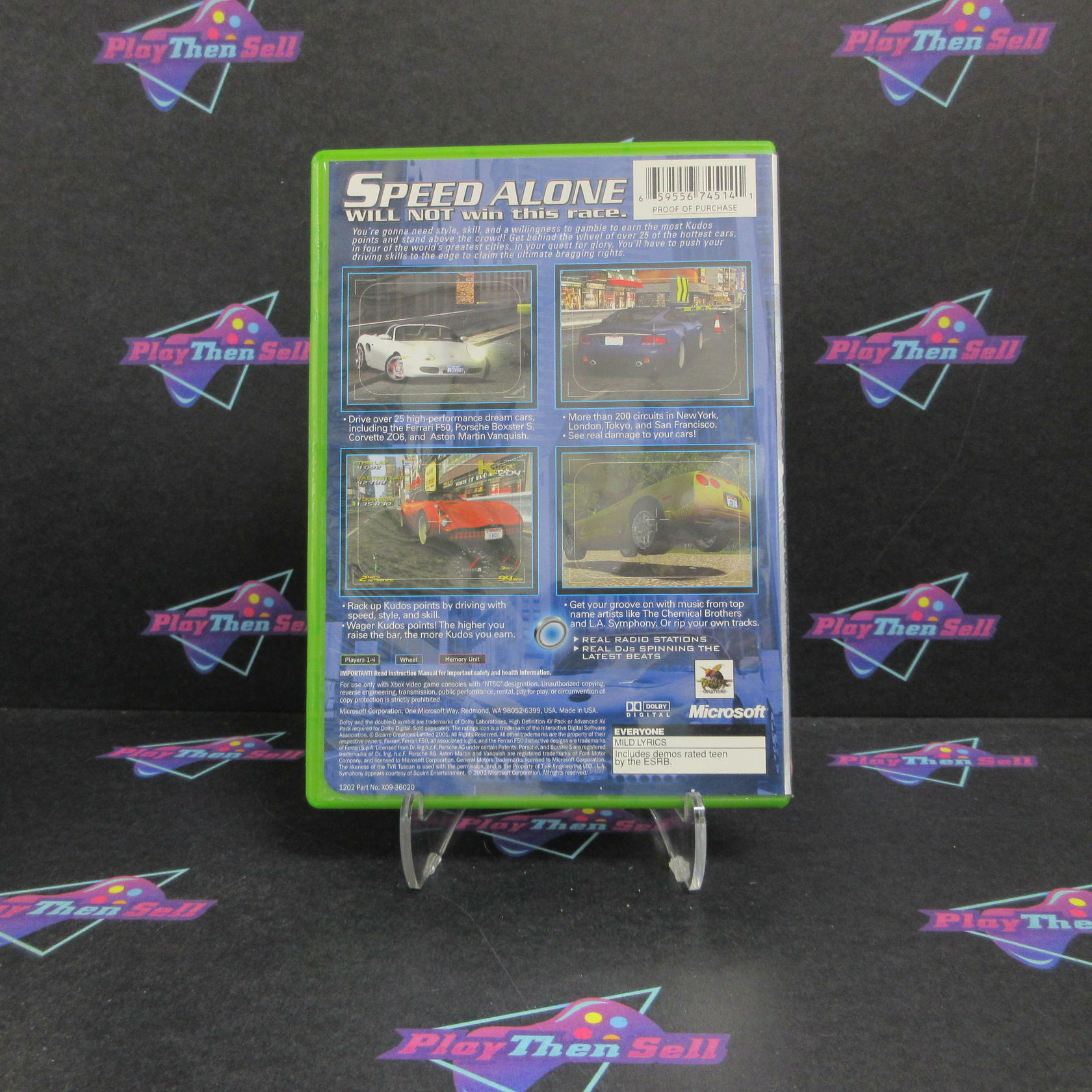 Project Gotham Racing Xbox PH AD/MD Complete CIB - Very Good