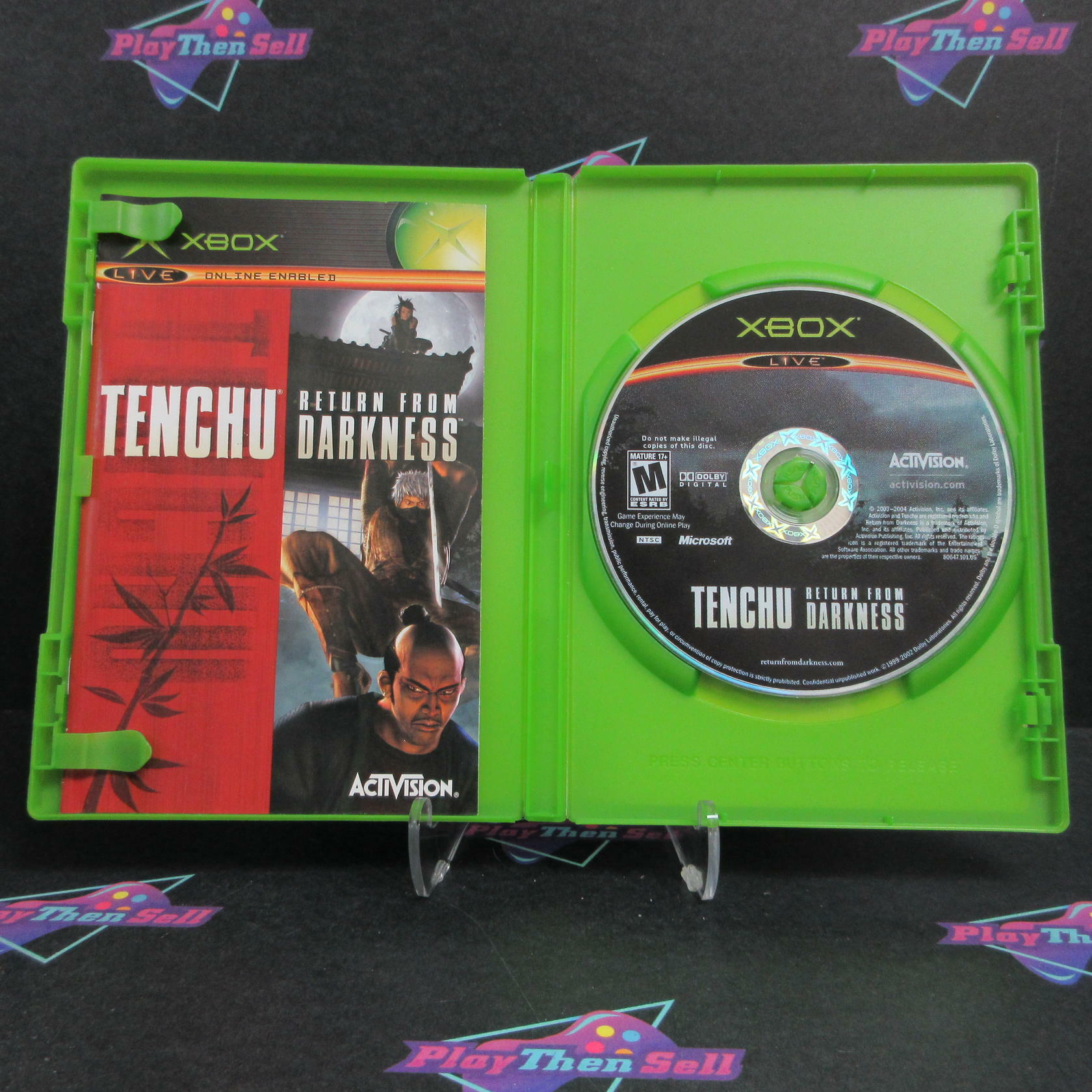 Tenchu Return From Darkness Xbox AD Complete CIB - Very Good