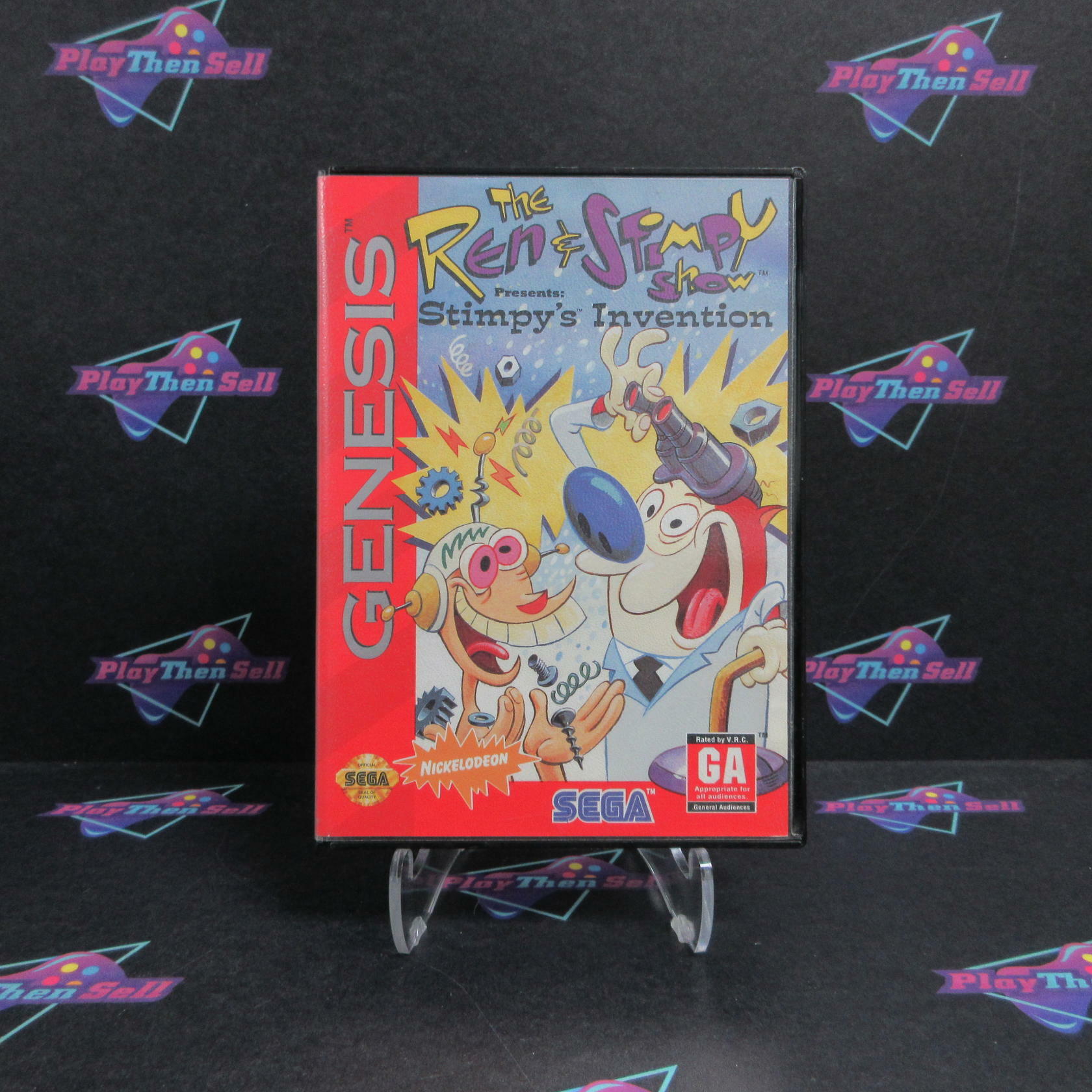 Ren & Stimpy Stimpy's Invention Sega Genesis - Very Good