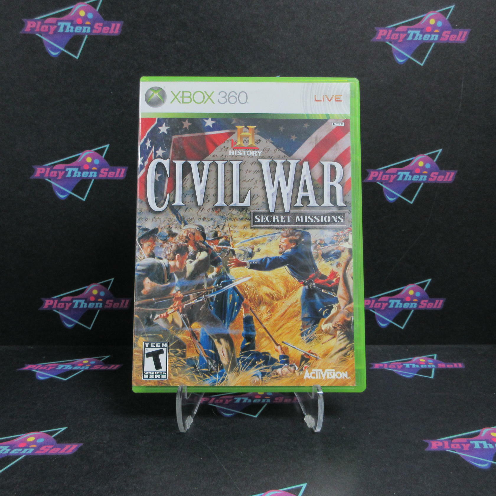 History Channel Civil War Secret Missions Xbox 360 - - Very Good