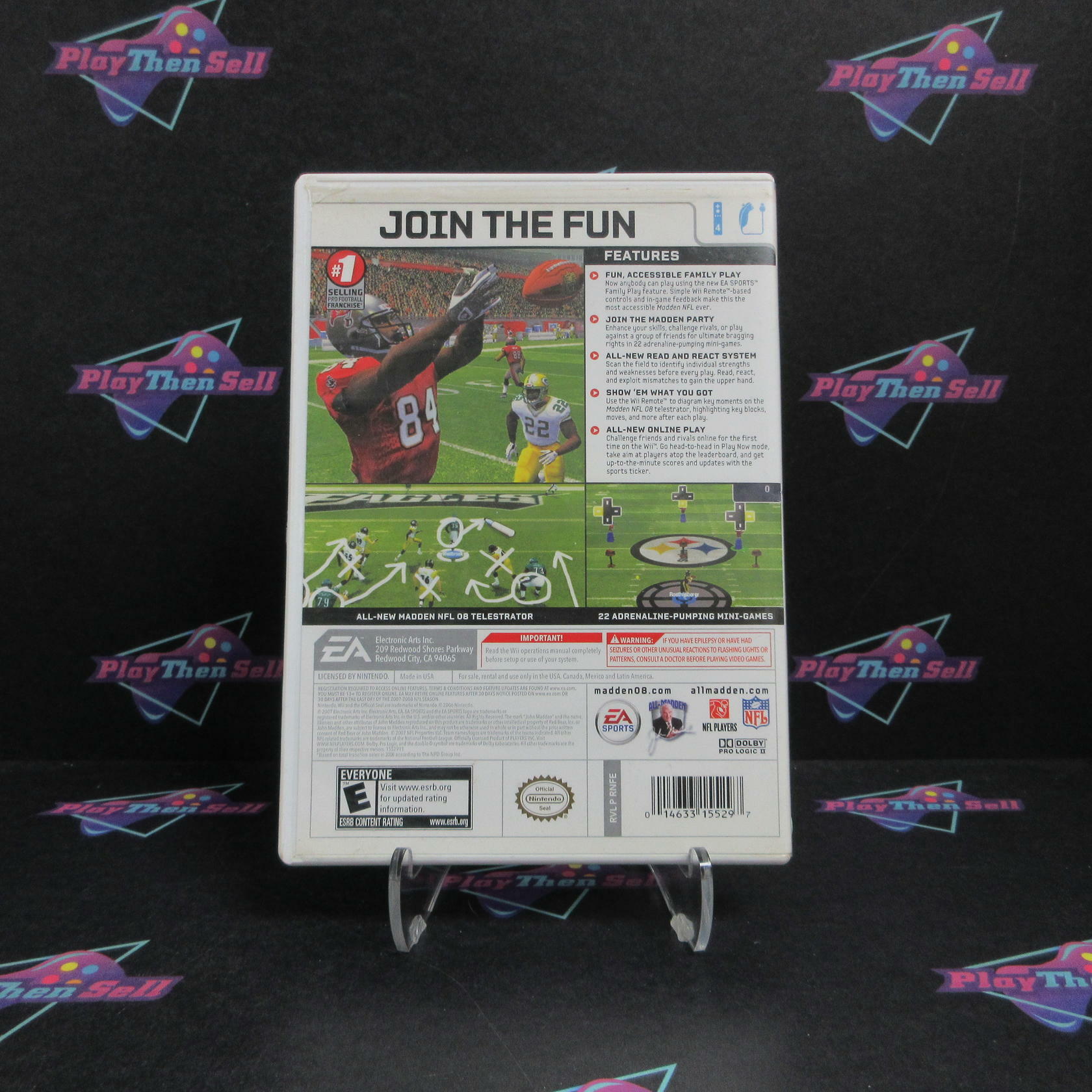 Madden NFL 08 Nintendo Wii - - Very Good
