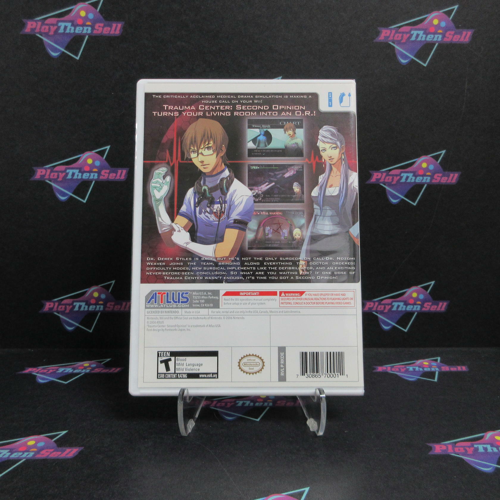 Trauma Center Second Opinion Nintendo Wii - - Very Good