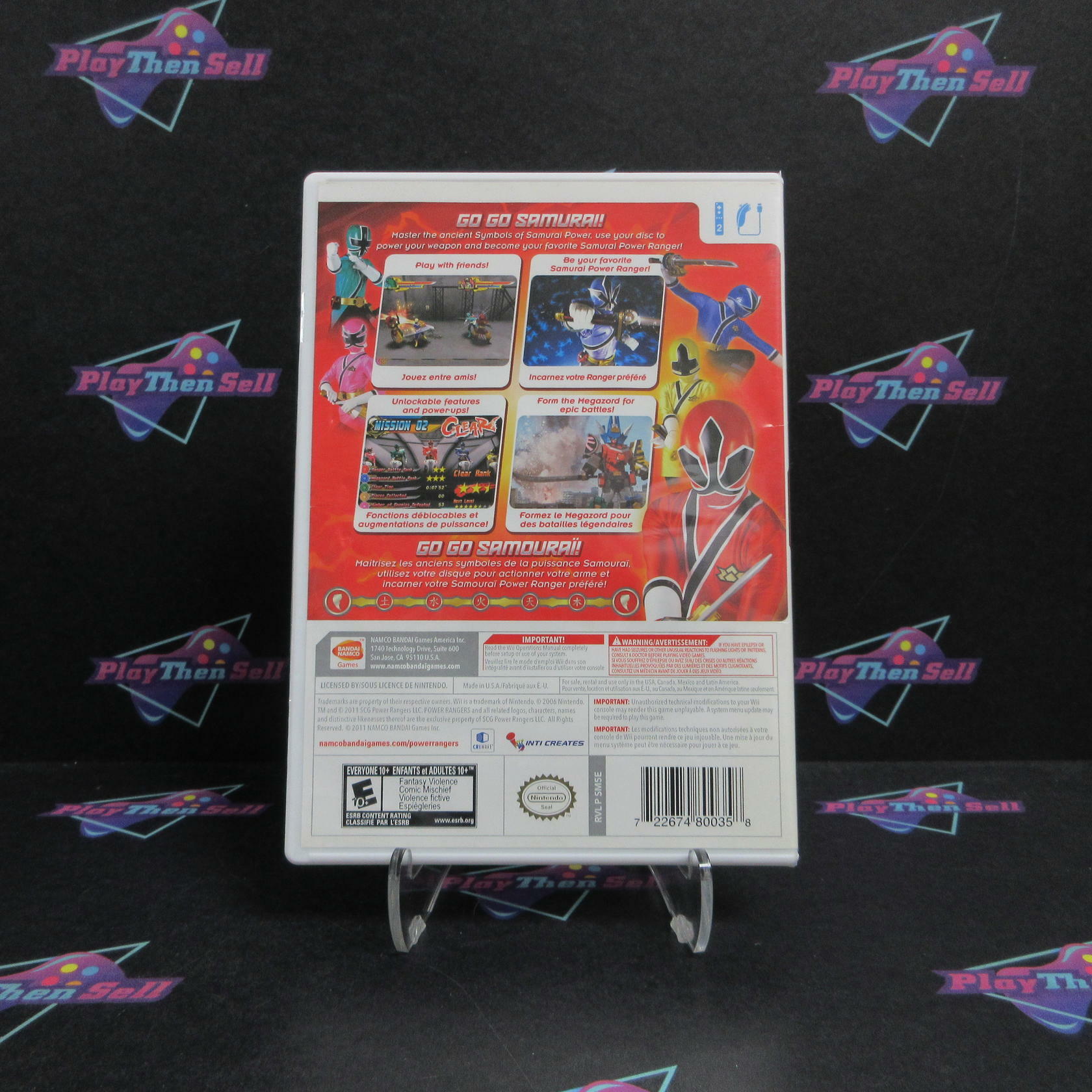 Power Rangers Samurai Nintendo Wii - Very Good