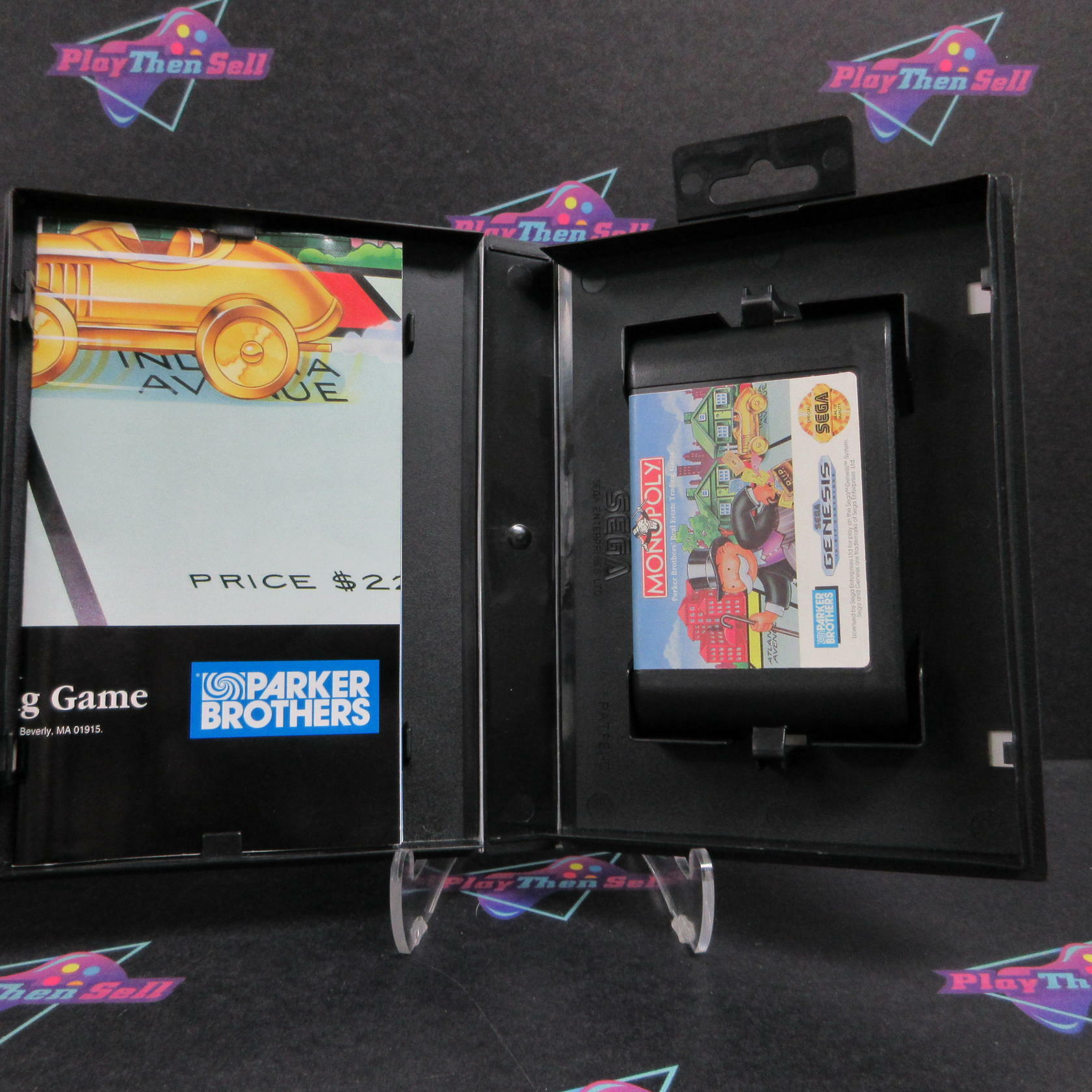Monopoly Sega Genesis + Poster - Very Good