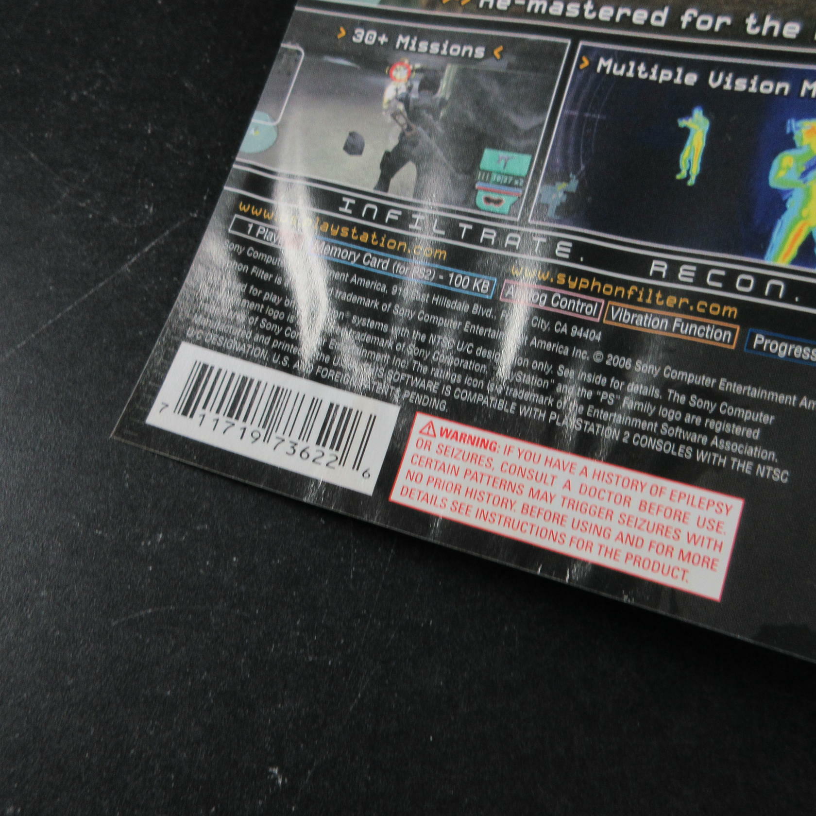 Syphon Filter Dark Mirror PS2 PlayStation 2 AD Complete CIB - Very Good