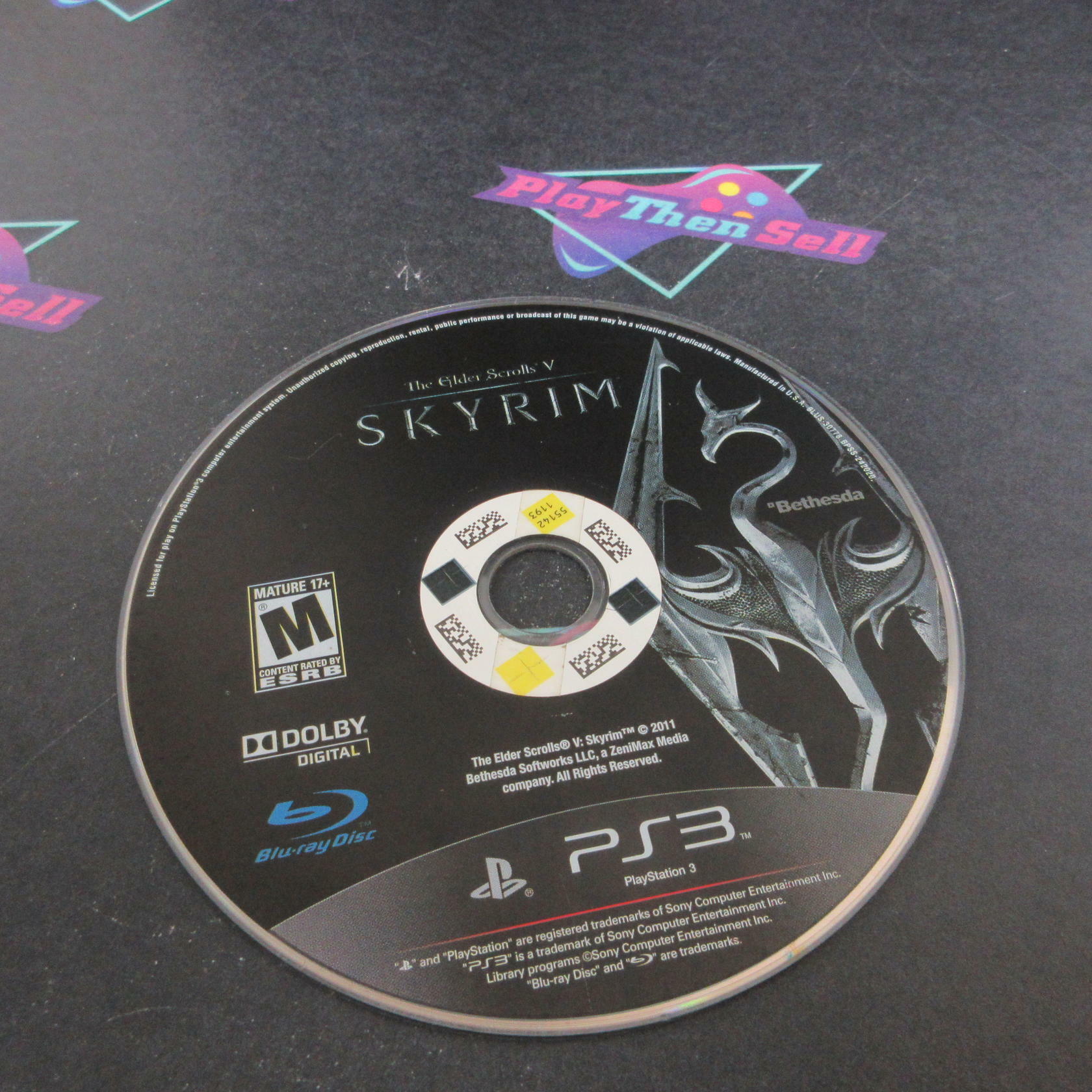 Elder Scrolls V Skyrim PS3 PlayStation 3 DD/MD Complete - Very Good