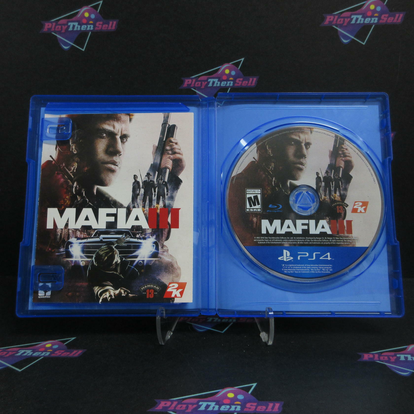 Mafia III PS4 PlayStation 4 AD + Map Complete CIB - Very Good