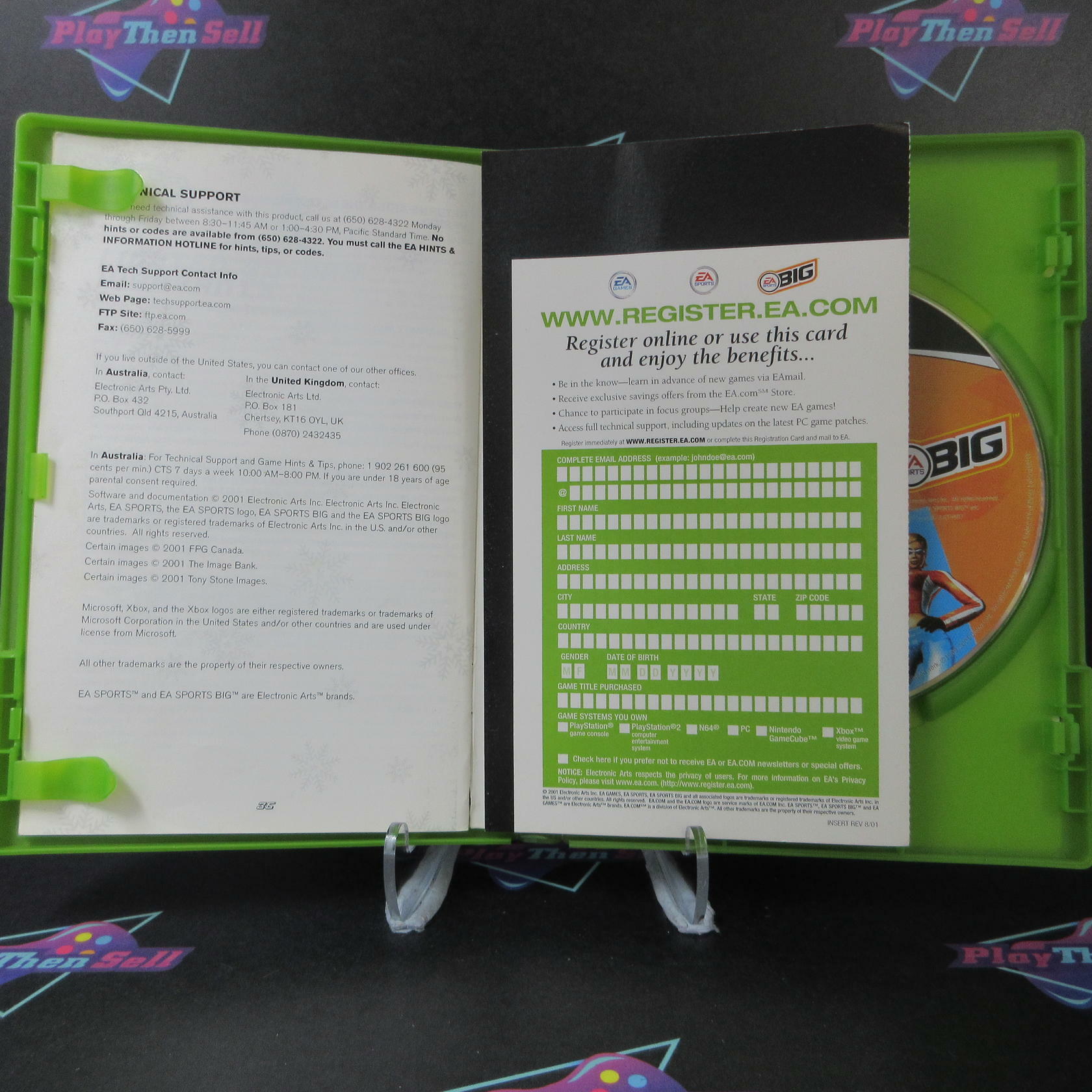 SSX Tricky Xbox AD/MD + Reg Card Complete CIB - Very Good