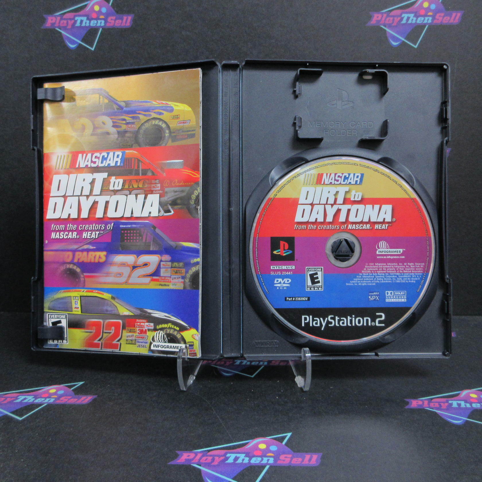 NASCAR Dirt to Daytona PS2 PlayStation 2 Complete - Very Good
