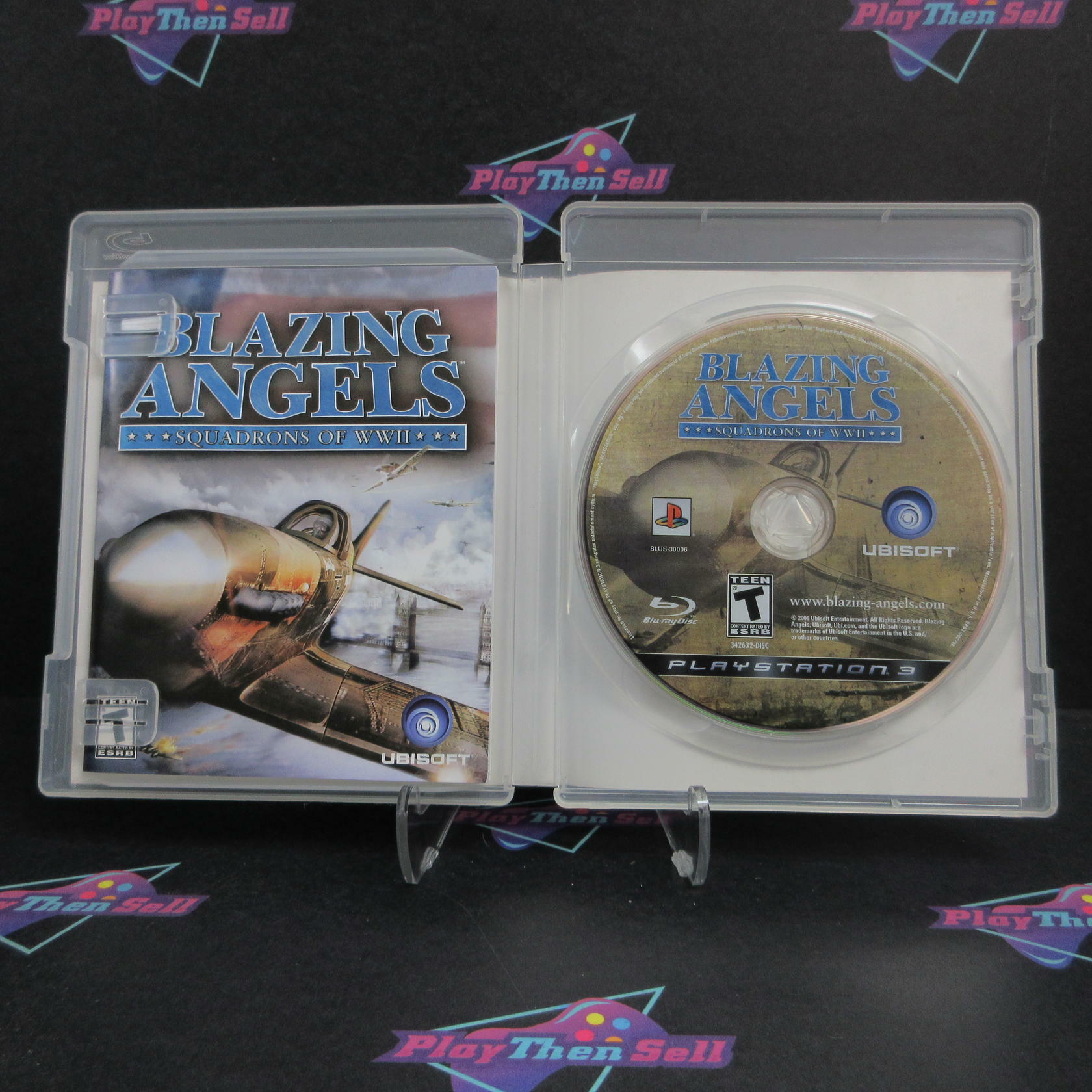 Blazing Angels Squadrons of WWII PS3 PlayStation 3 AD Complete CIB - Very Good