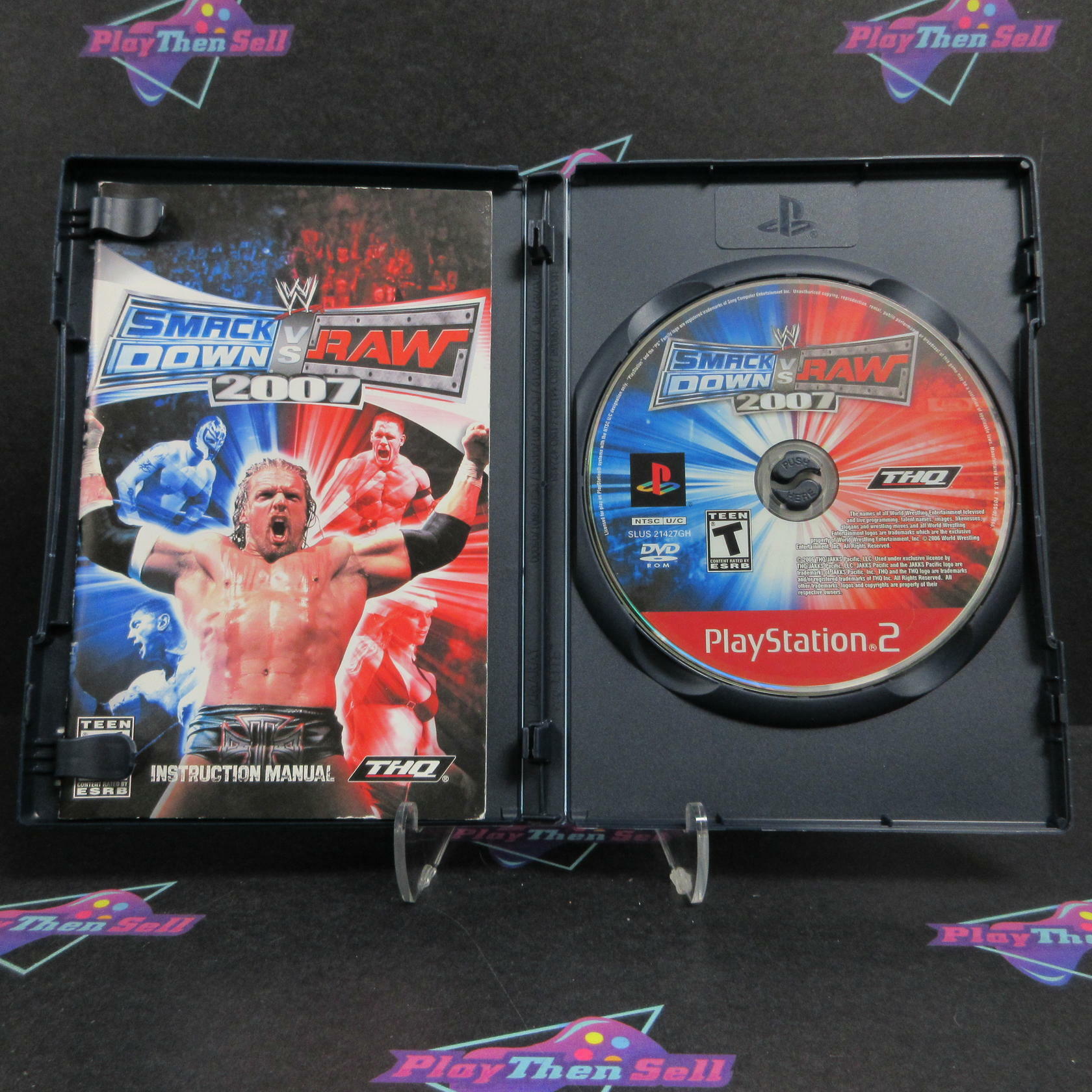 WWE SmackDown vs. Raw 2007 PS2 PlayStation 2 GH Complete - Excellent