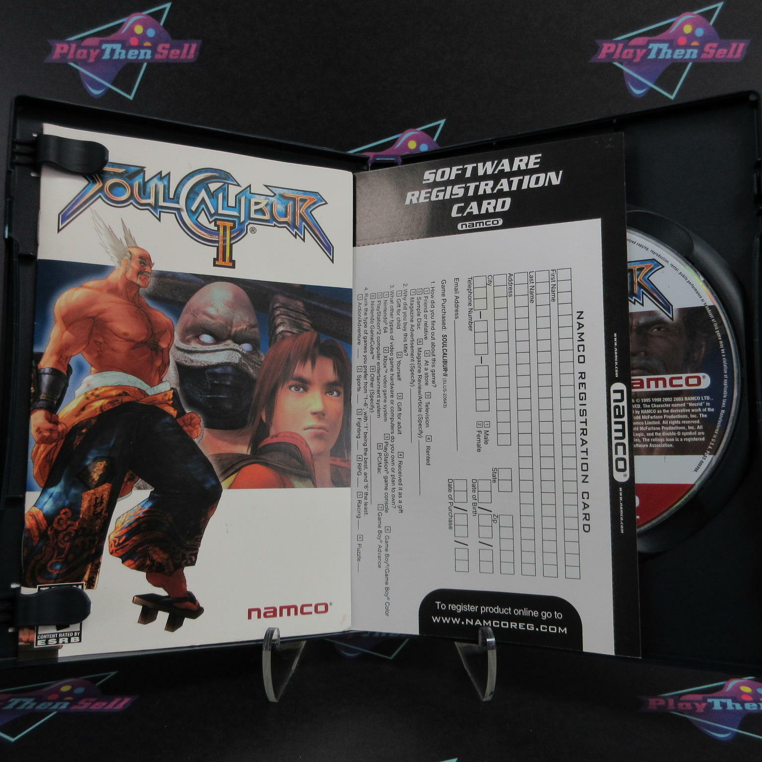 Soul Calibur 2 PS2 PlayStation 2 GH + Reg Card Complete - Excellent