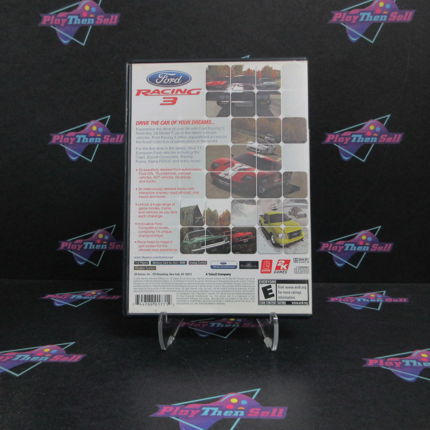 Ford Racing 3 PS2 PlayStation 2 AD/NM - Very Good