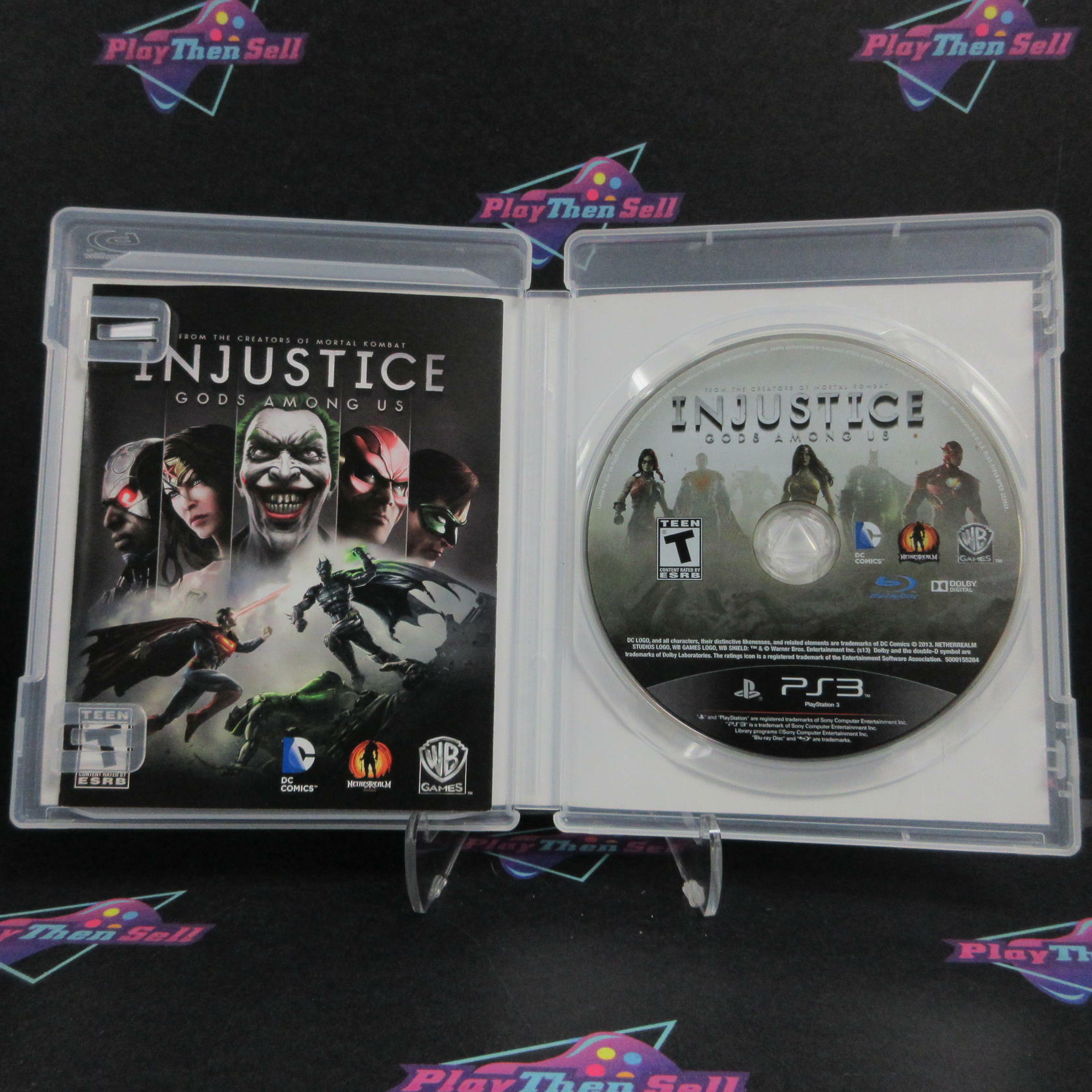 Injustice Gods Among Us PS3 PlayStation 3 AD Complete CIB - Very Good