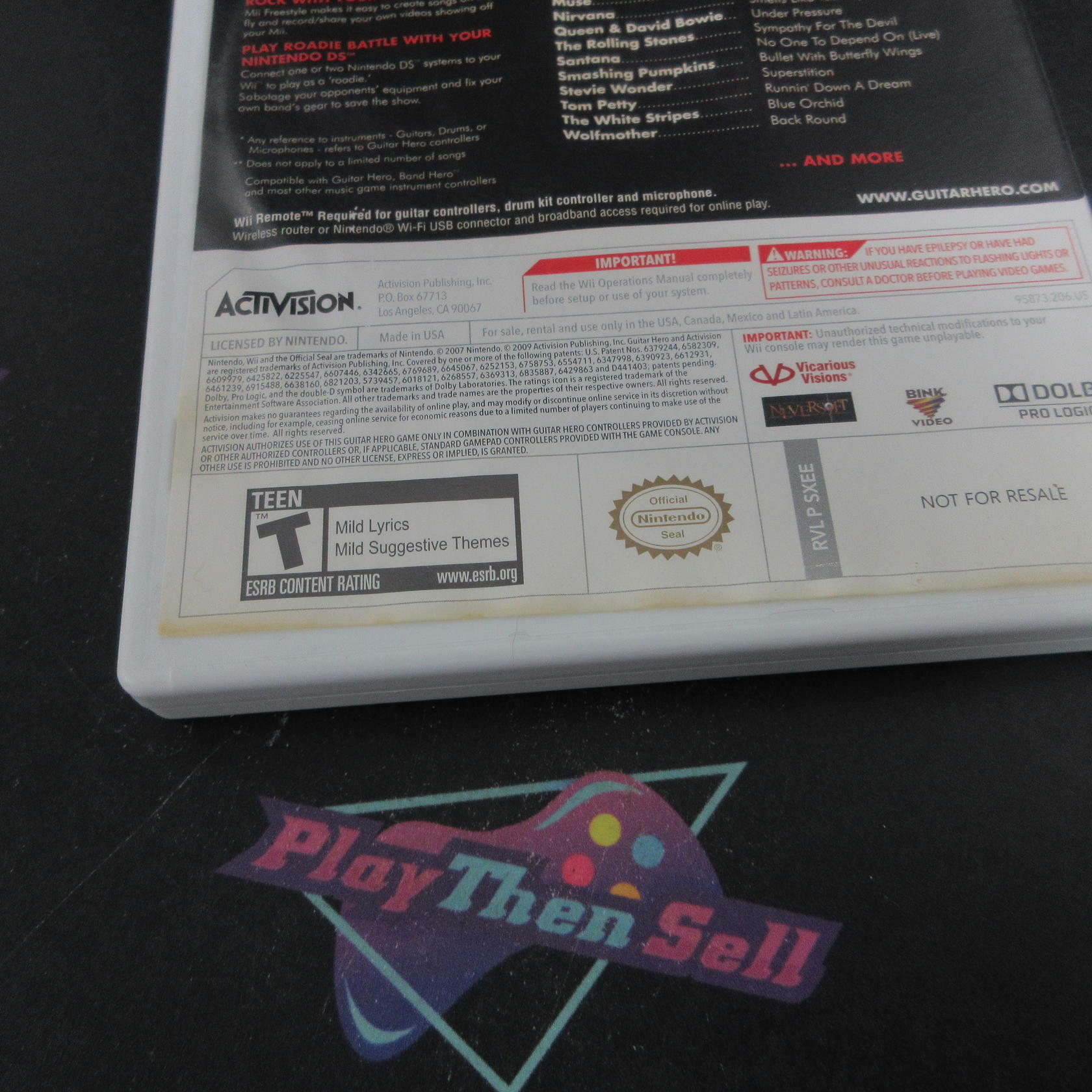Guitar Hero 5 Nintendo Wii AD/NM - Very Good