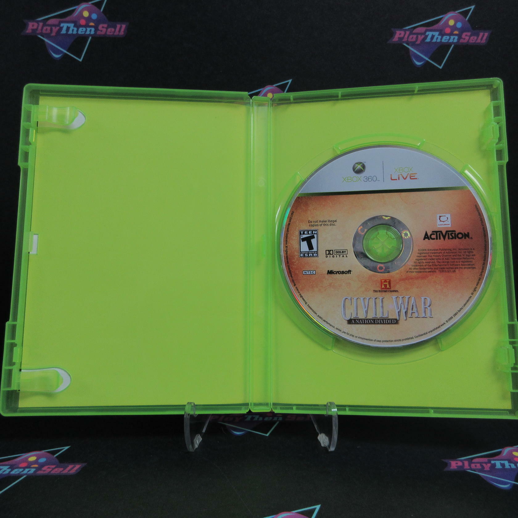 History Channel Civil War Secret Missions Xbox 360 - - Very Good
