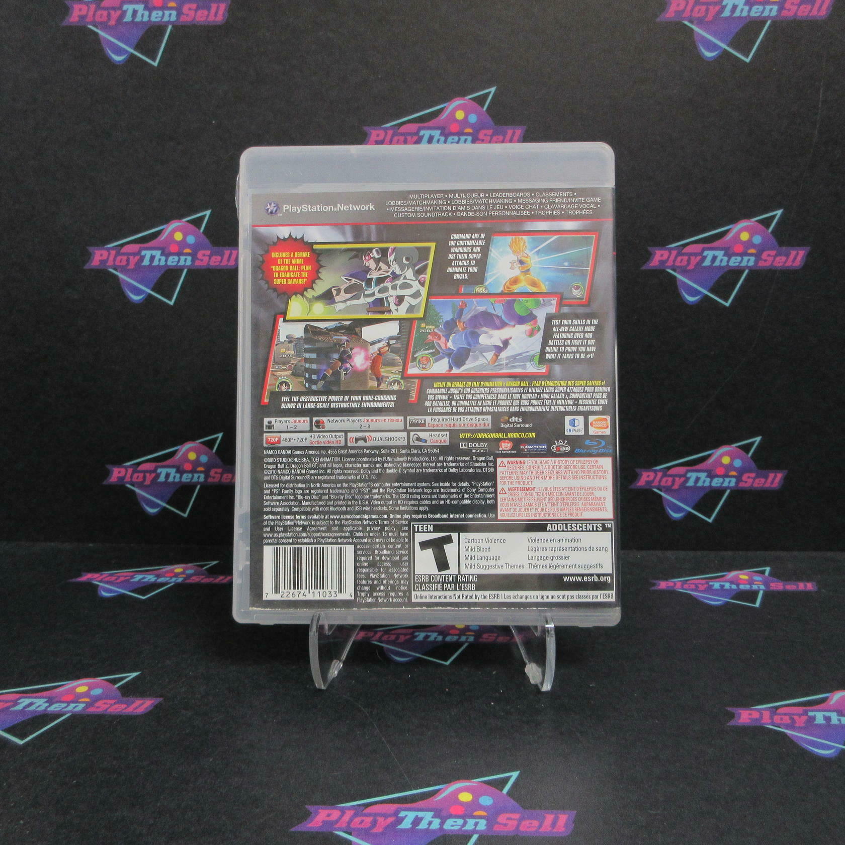Dragon Ball Raging Blast 2 PS3 Playstation 3 AD Complete CIB - Very Good
