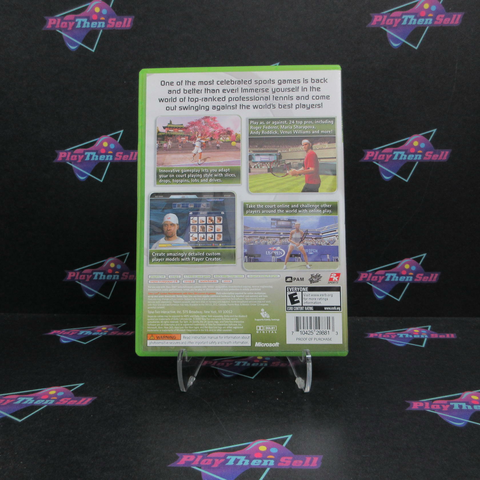 Top Spin 2 Xbox 360 MD Complete CIB - Very Good