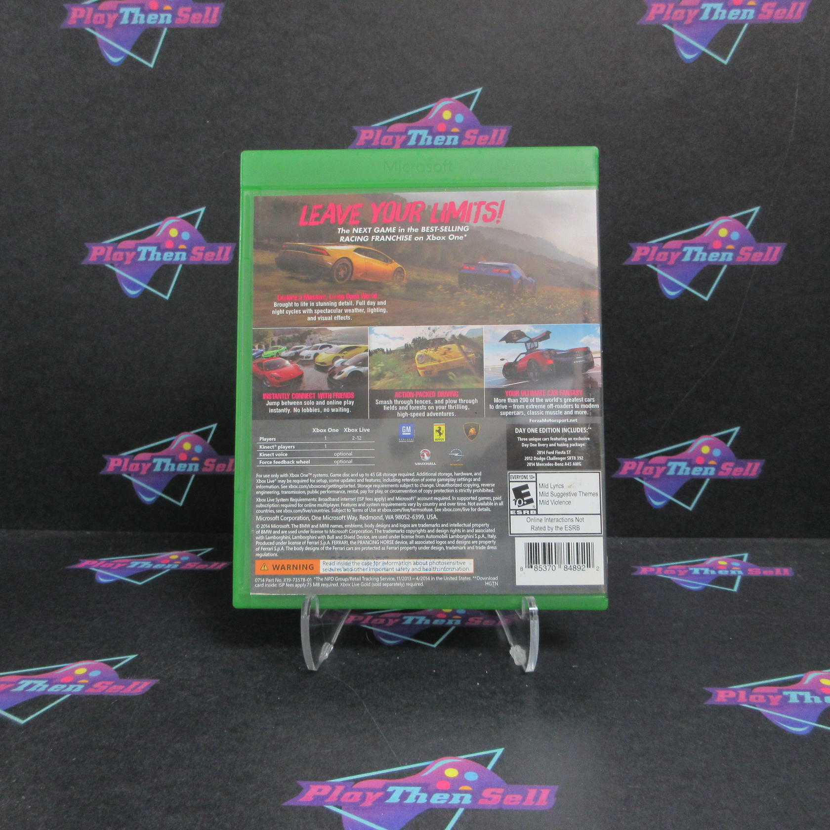 Forza Horizon 2 Day One Edition Xbox One AD Complete CIB - Very Good