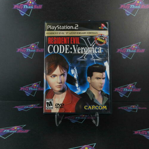 Resident Evil Code Veronica PS2 PlayStation 2 No Bonus Disc Complete - Excellent