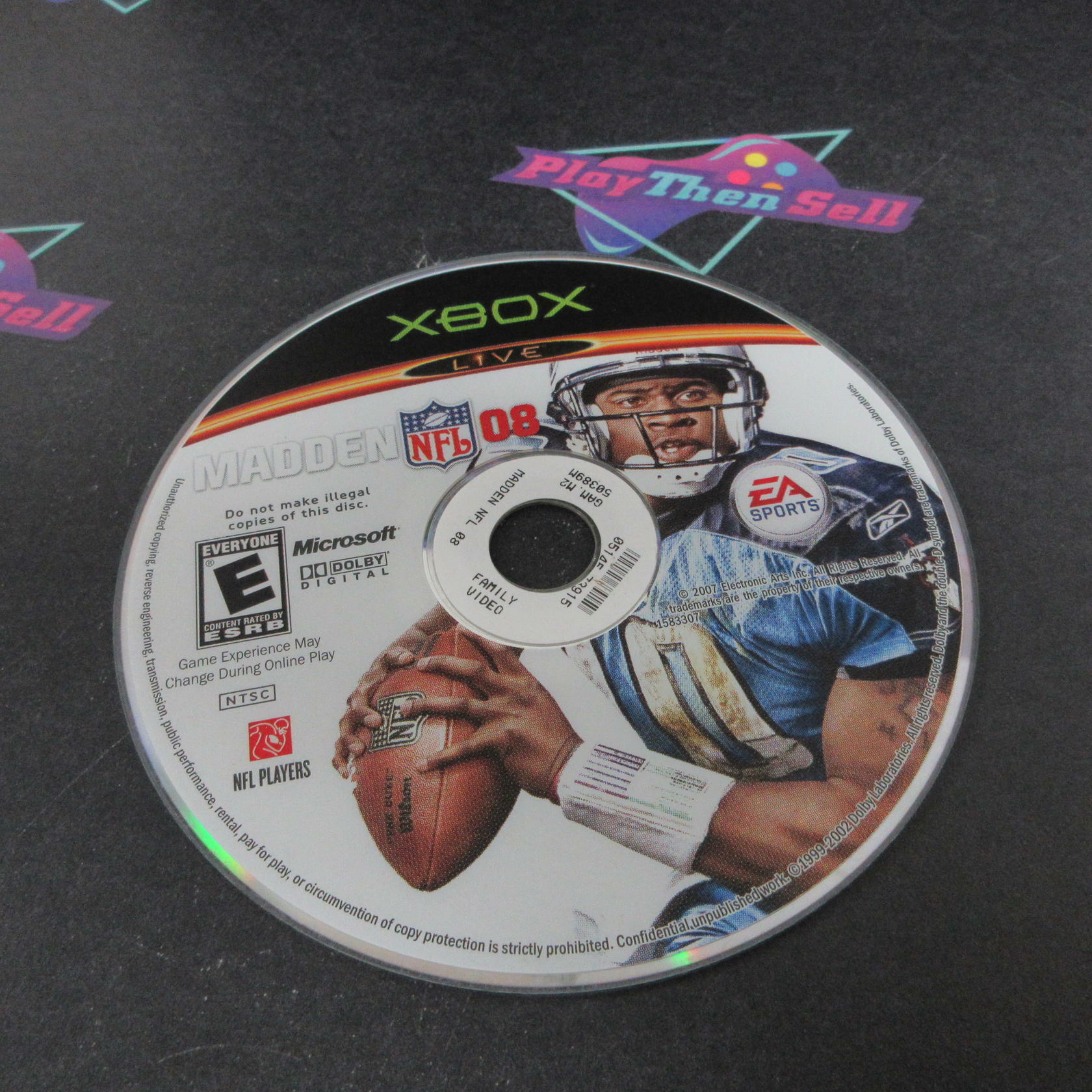 Madden NFL 08 Xbox AD/DD/NM - Very Good