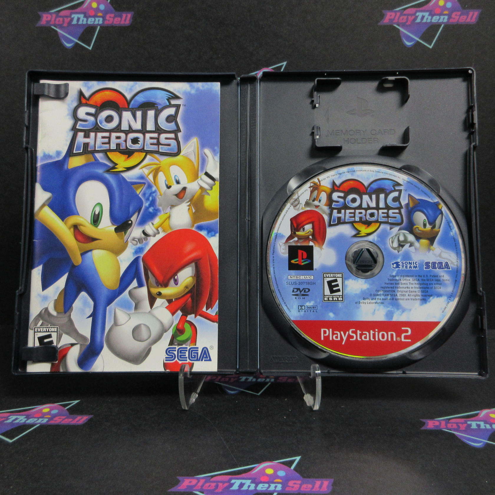 Sonic Heroes PS2 PlayStation 2 GH Disc Complete - Excellent