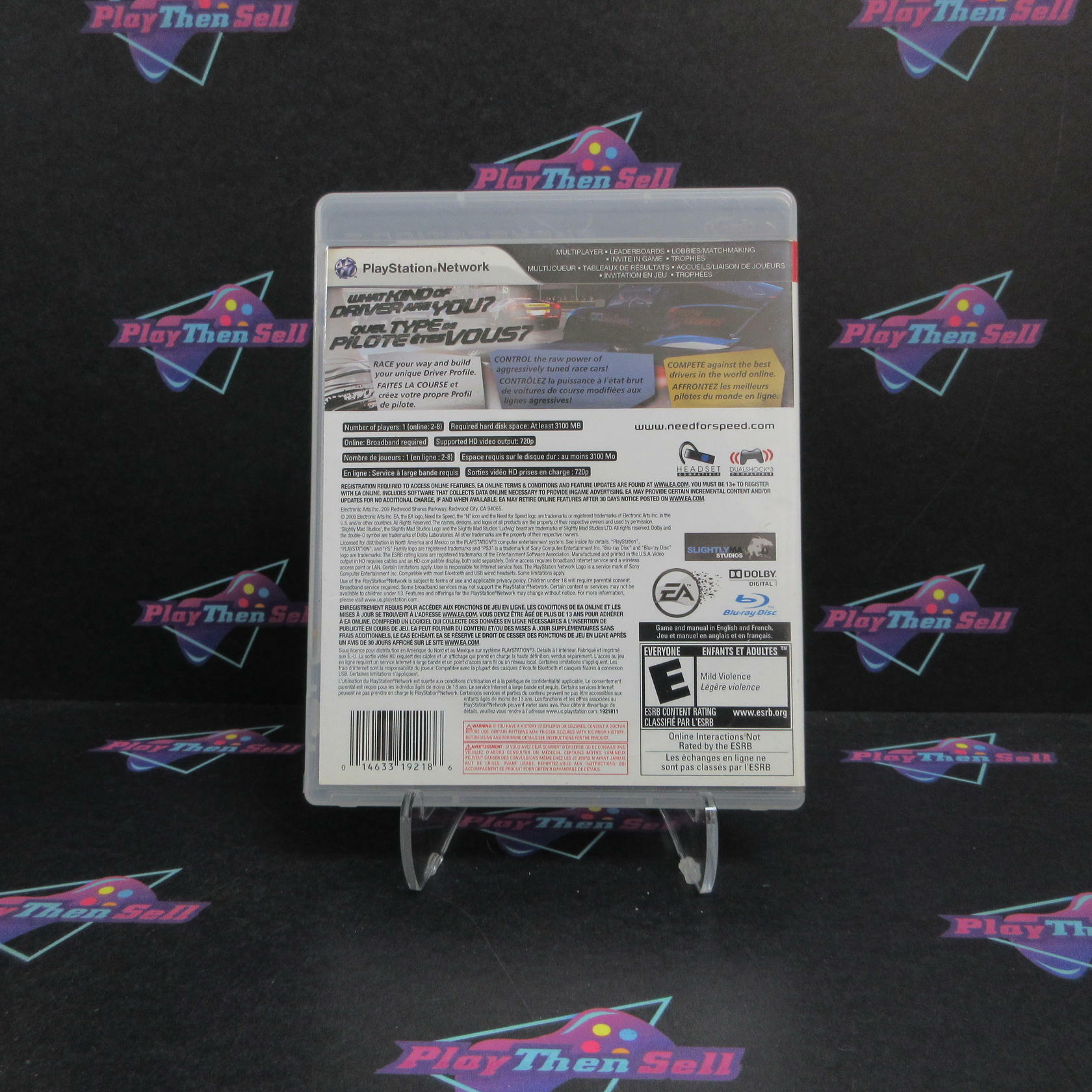 Need for Speed Shift PS3 PlayStation 3 AD/MD Complete CIB - Very Good