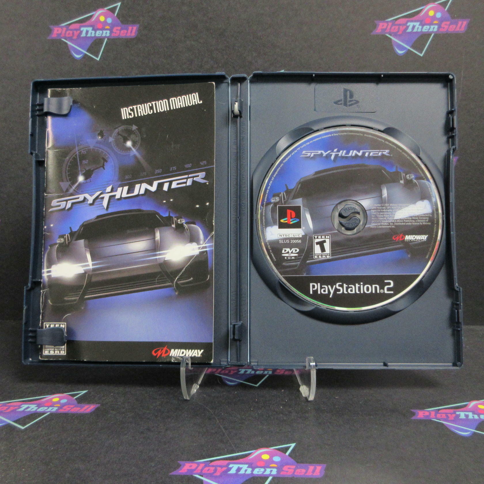 Spy Hunter PS2 PlayStation 2 AD/MD + Reg Card Complete CIB - Very Good