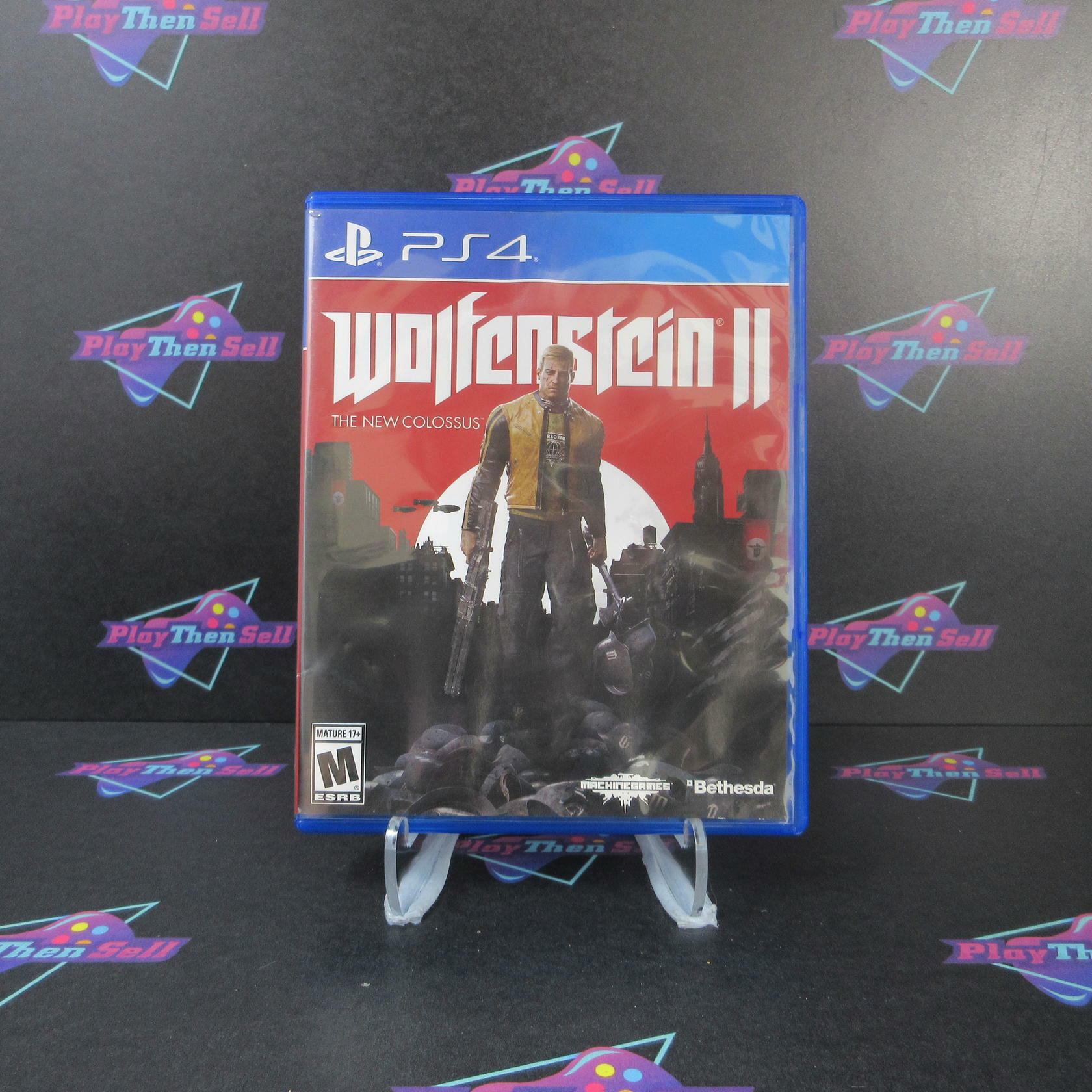 Wolfenstein II The New Colossus PS4 PlayStation 4 AD Complete CIB - Very Good