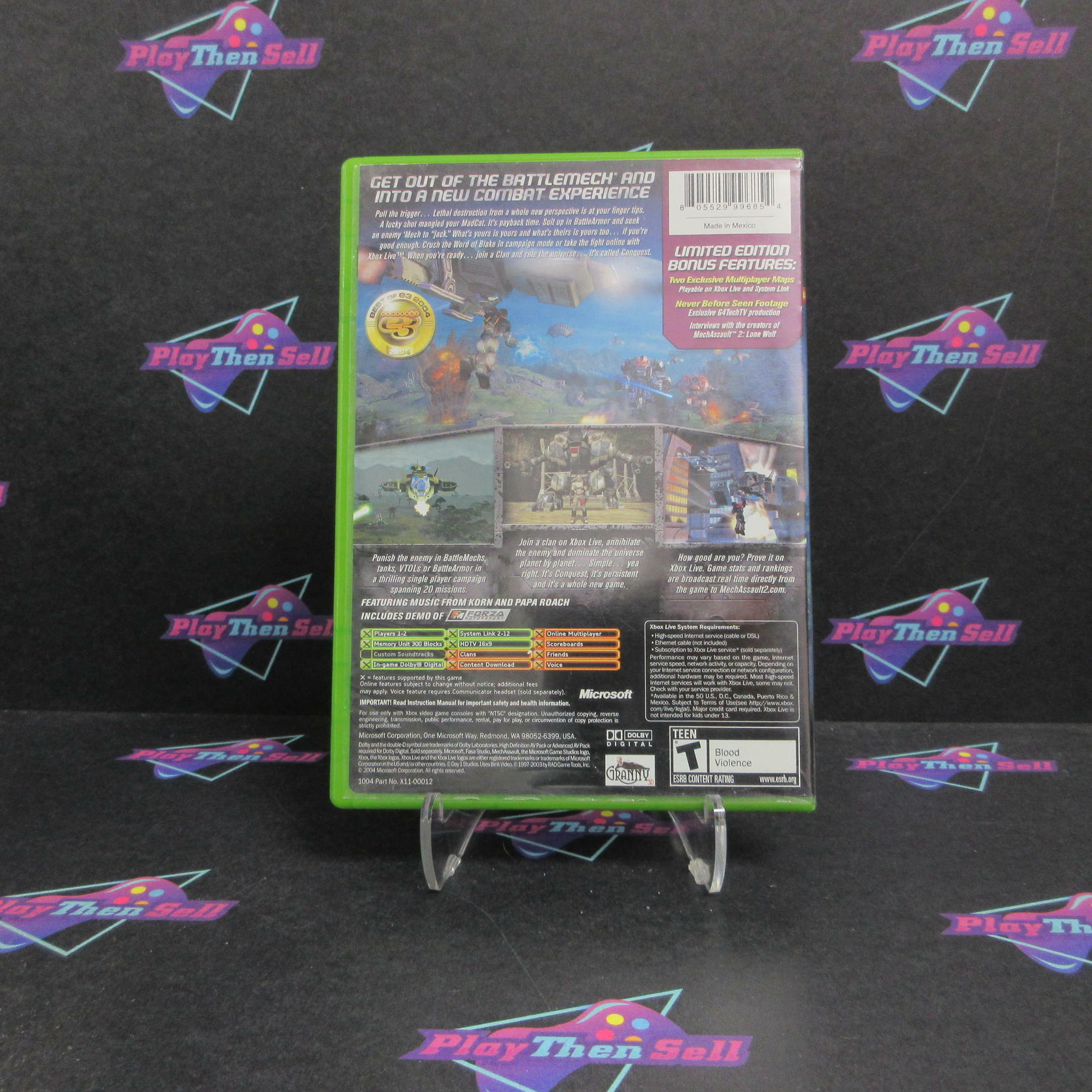 MechAssault 2 Lone Wolf Limited Edition Xbox AD/NM - Very Good