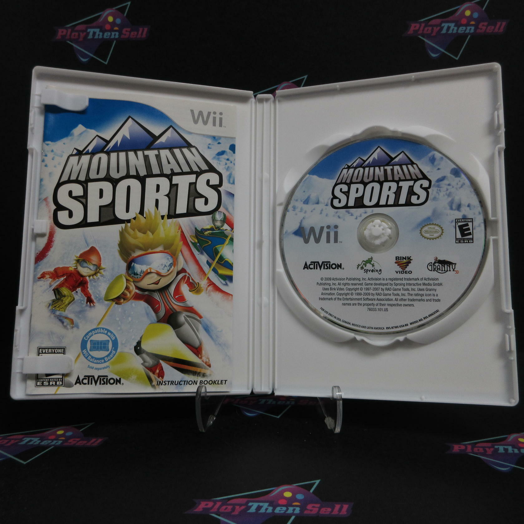 Mountain Sports Nintendo Wii AD Complete CIB - Very Good