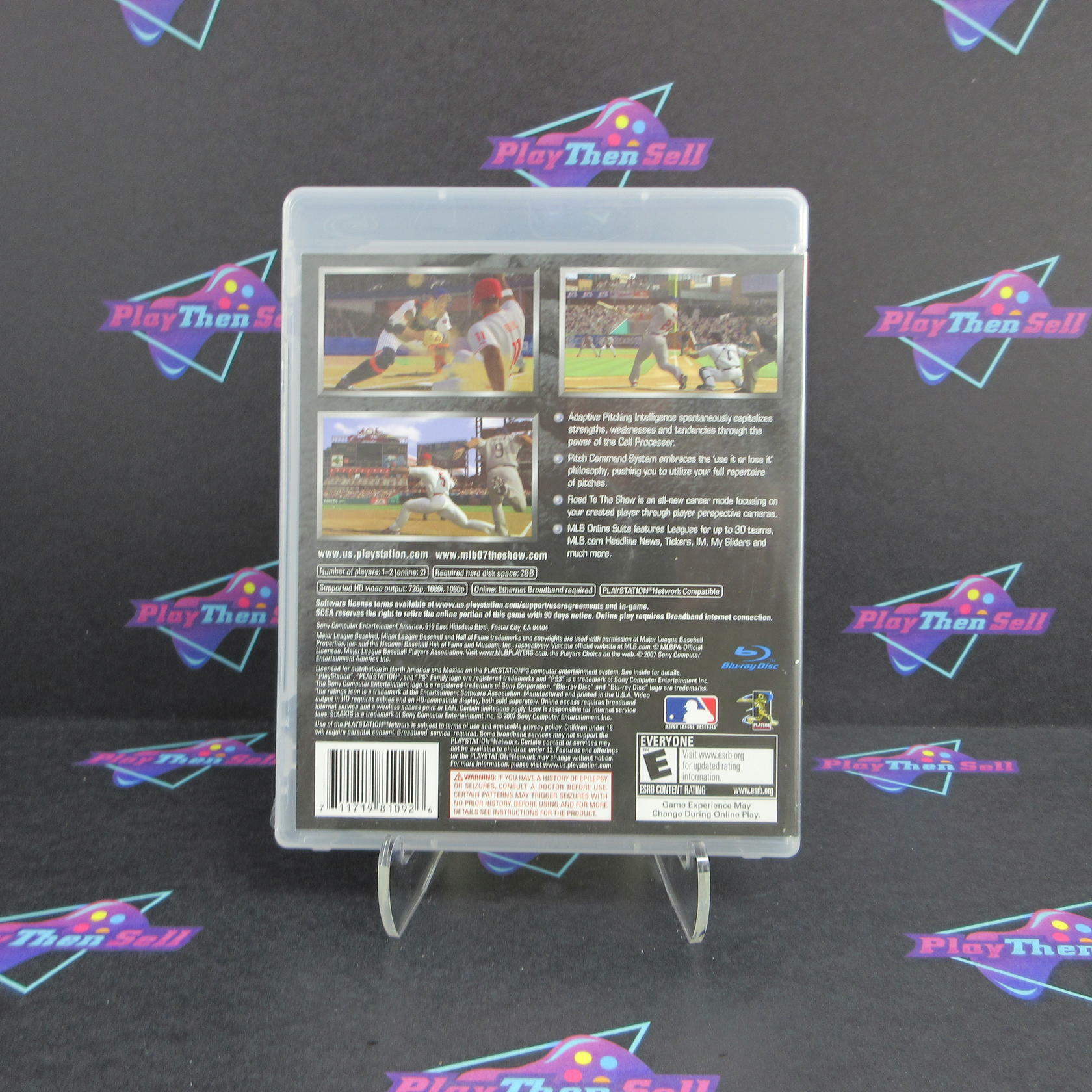 MLB 07 The Show PS3 PlayStation 3 AD + Reg Card Complete CIB - Very Good