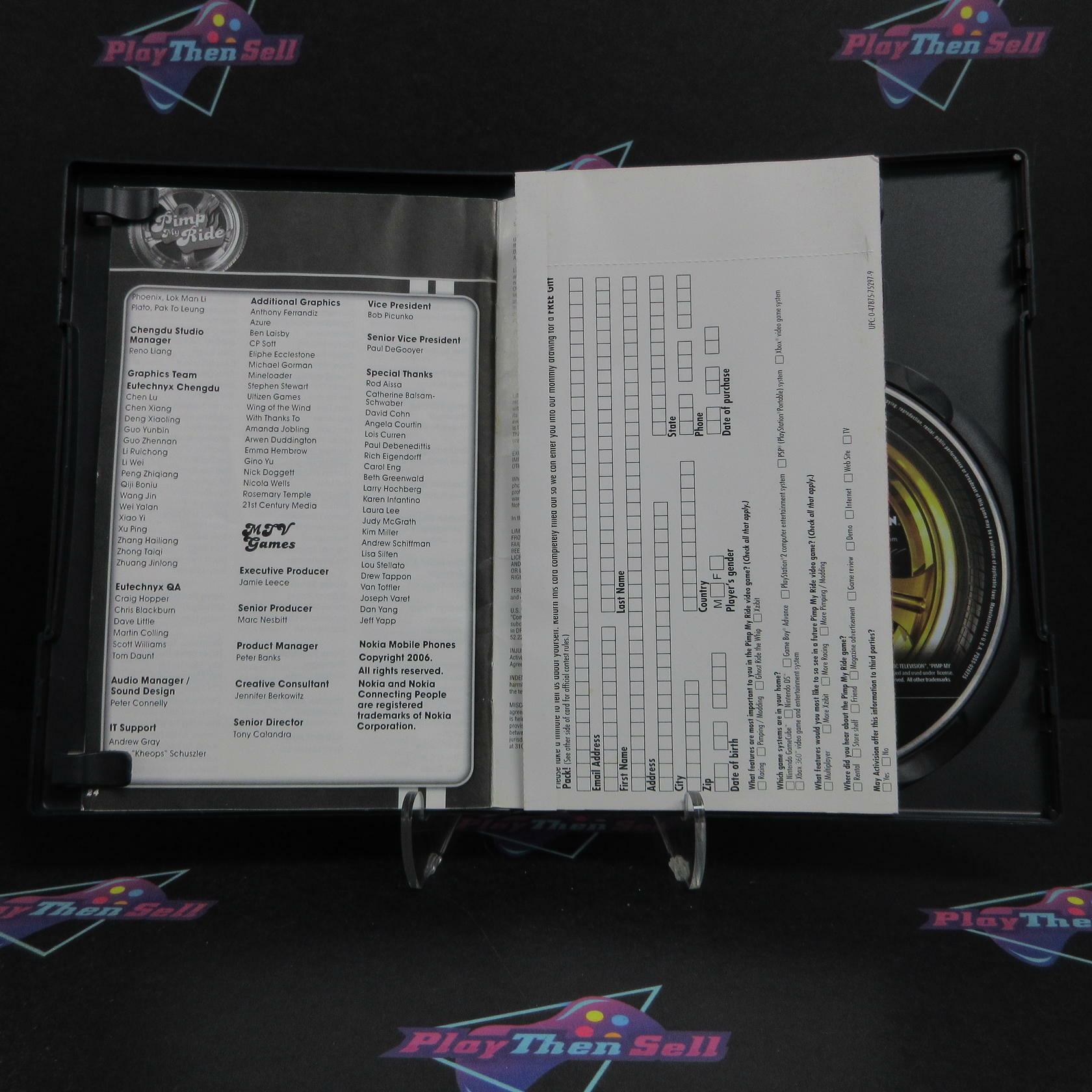 Pimp My Ride PS2 PlayStation 2 AD/MD + Reg Card Complete CIB - Very Good