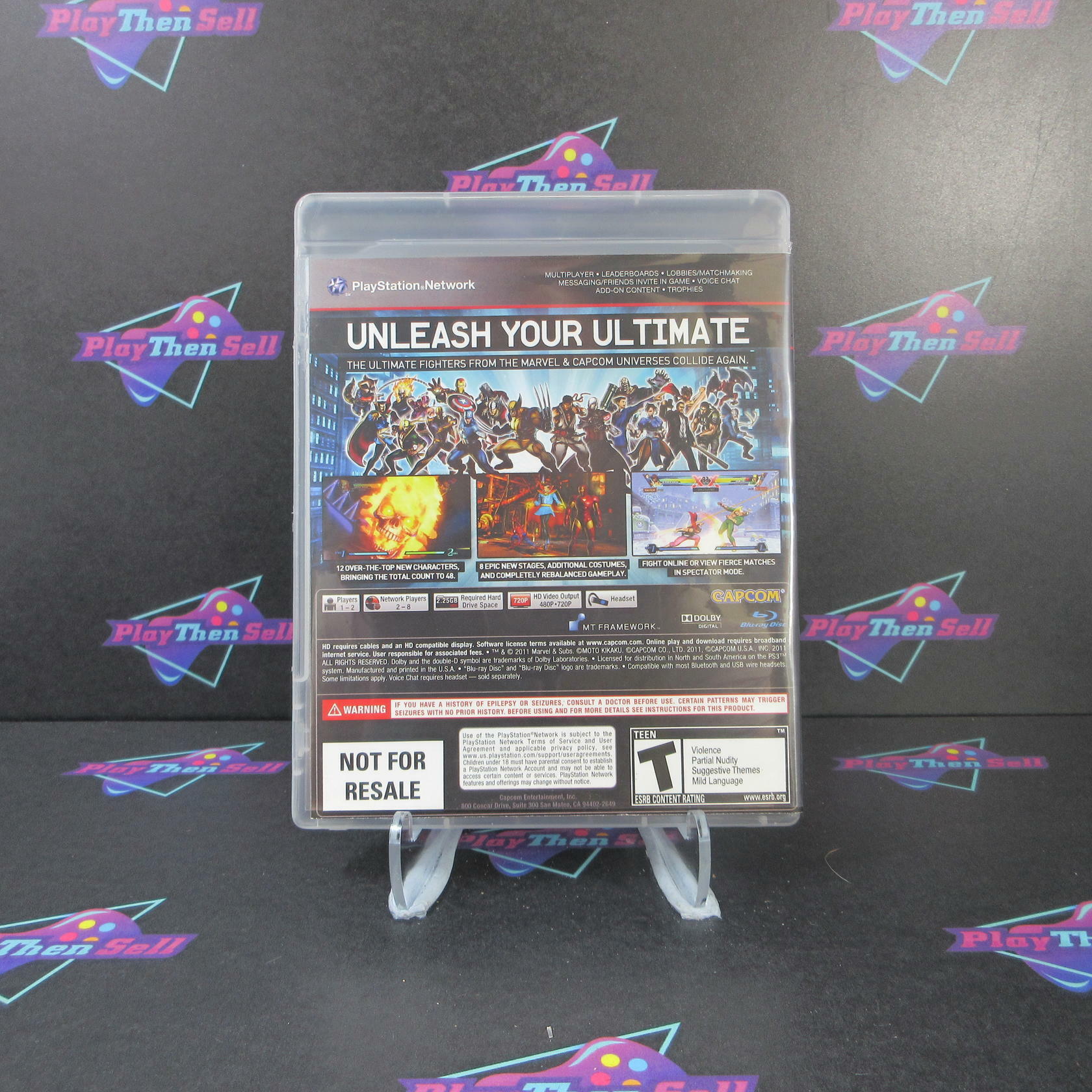 Ultimate Marvel Vs Capcom 3 PS3 PlayStation 3 Complete - Excellent