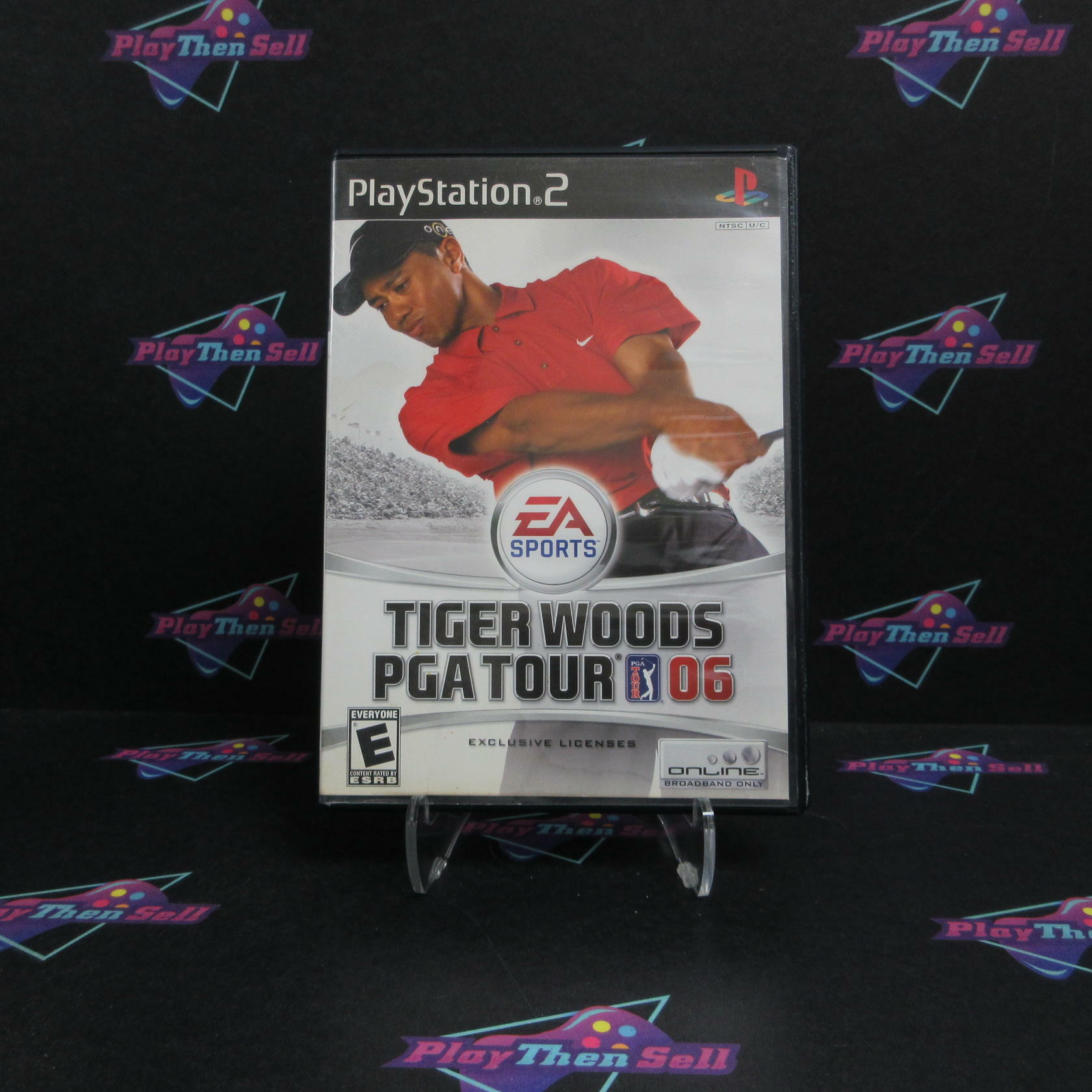 Tiger Woods PGA Tour 2006 PS2 PlayStation 2 AD/MD Complete CIB - Very Good