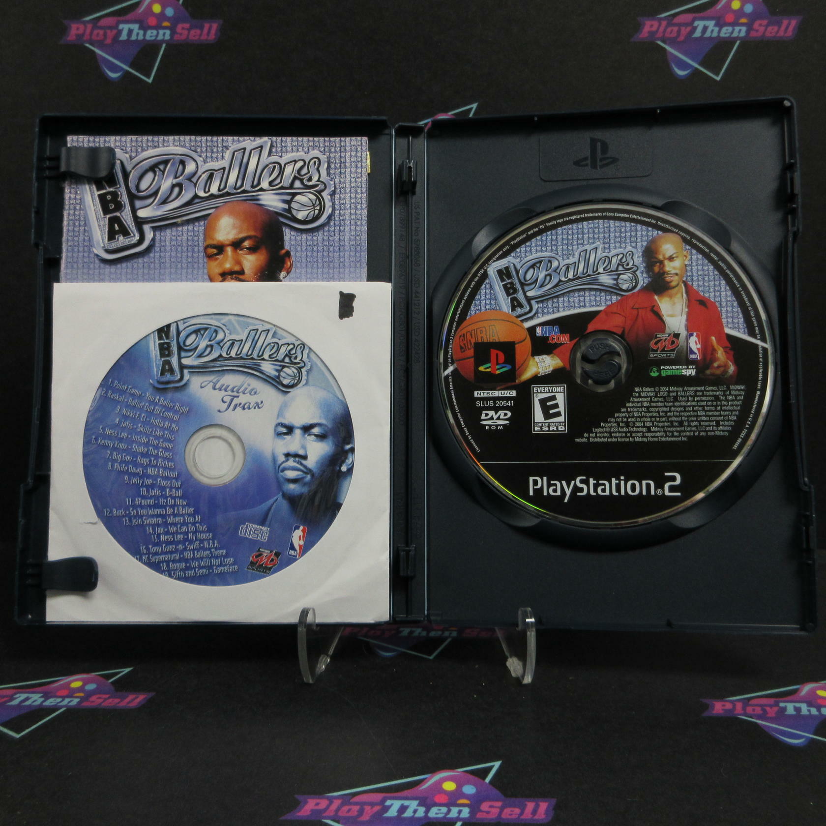 NBA Ballers PS2 PlayStation 2 + Soundtrack Complete - Excellent