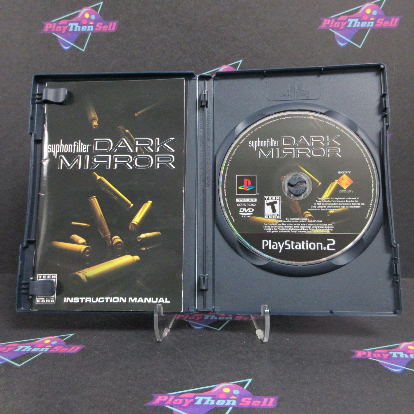 Syphon Filter Dark Mirror PS2 PlayStation 2 AD Complete CIB - Very Good