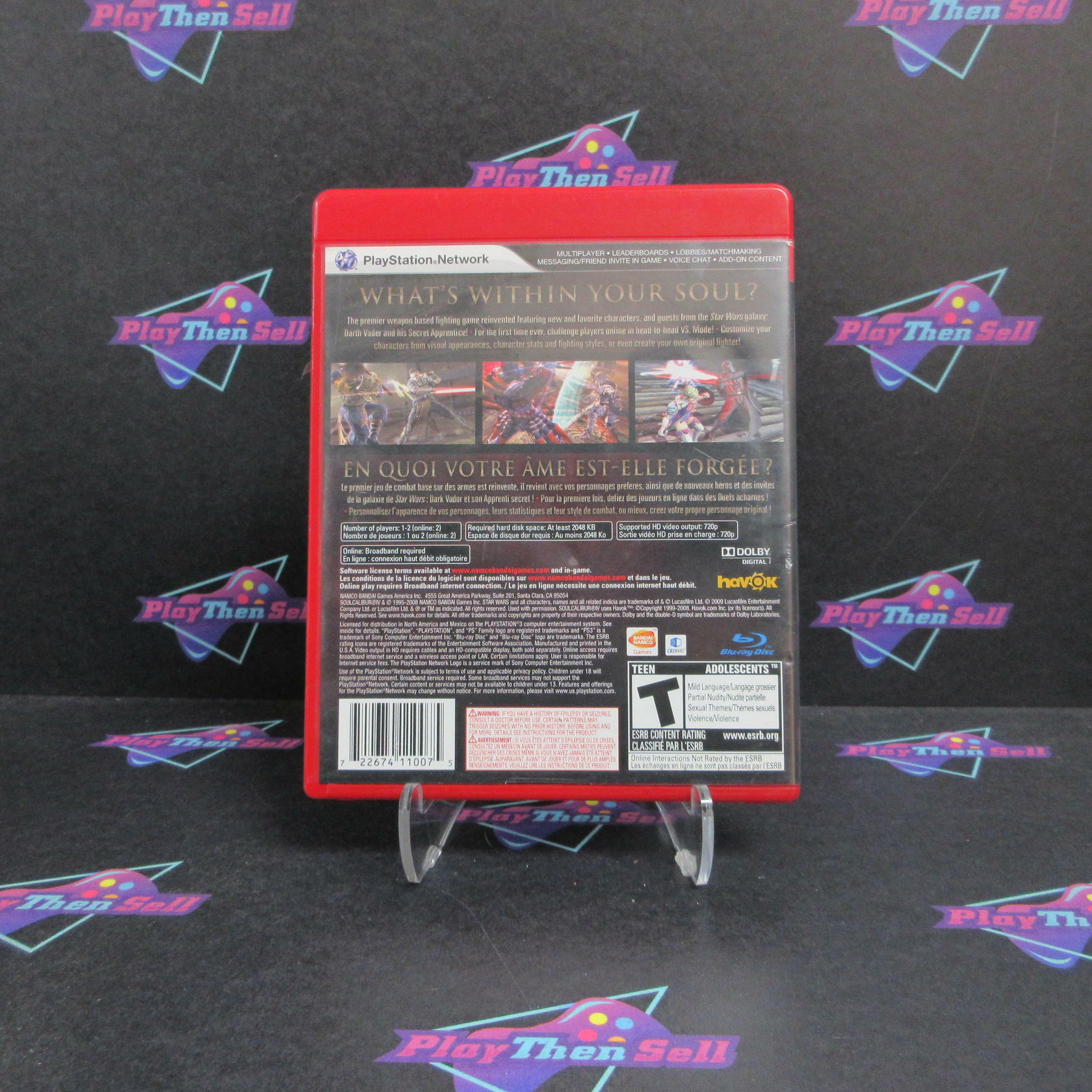 Soul Calibur IV PS3 PlayStation 3 GH AD/NM - Very Good
