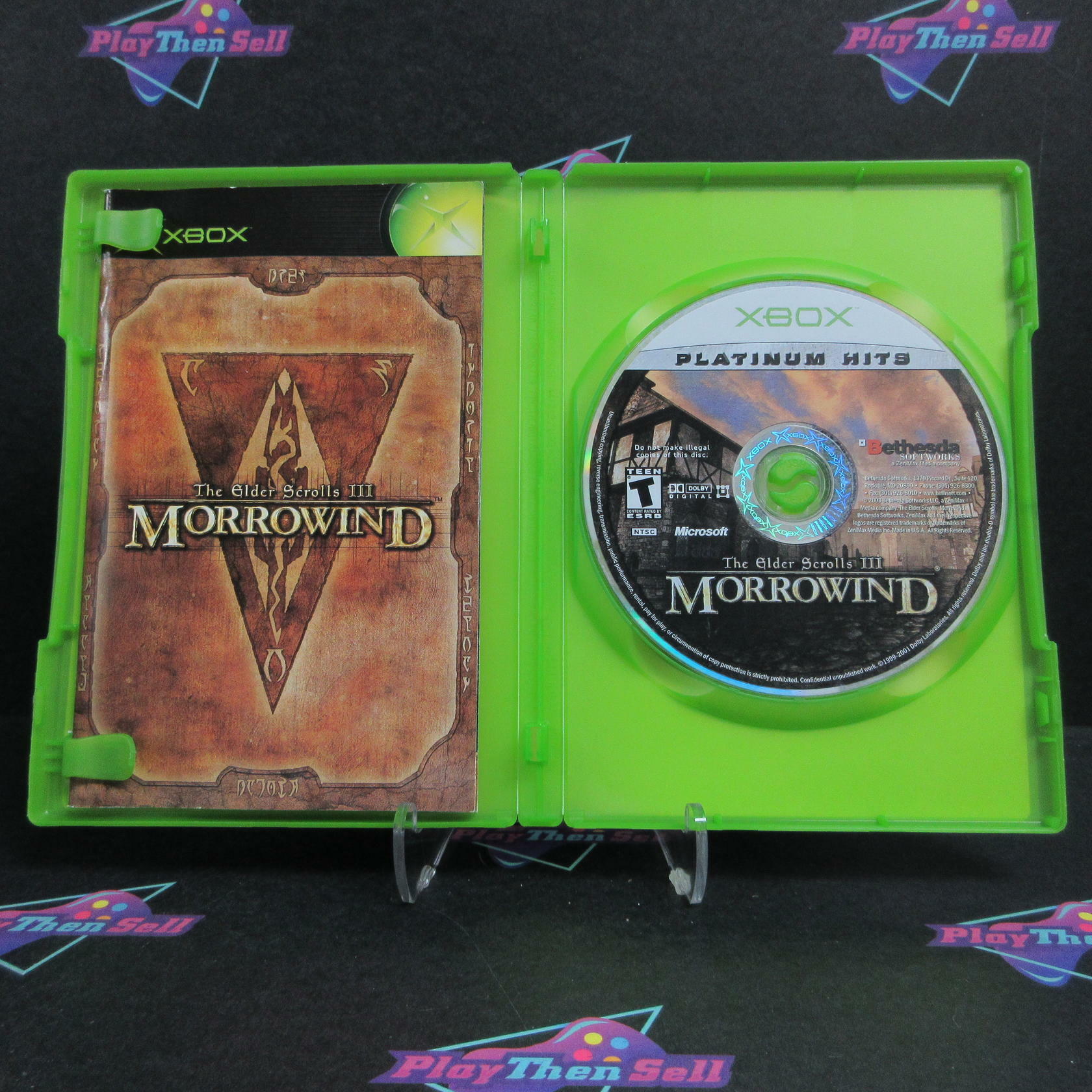 The Elder Scrolls III Morrowind Xbox PH + Reg Card / Map Complete - Refurbished