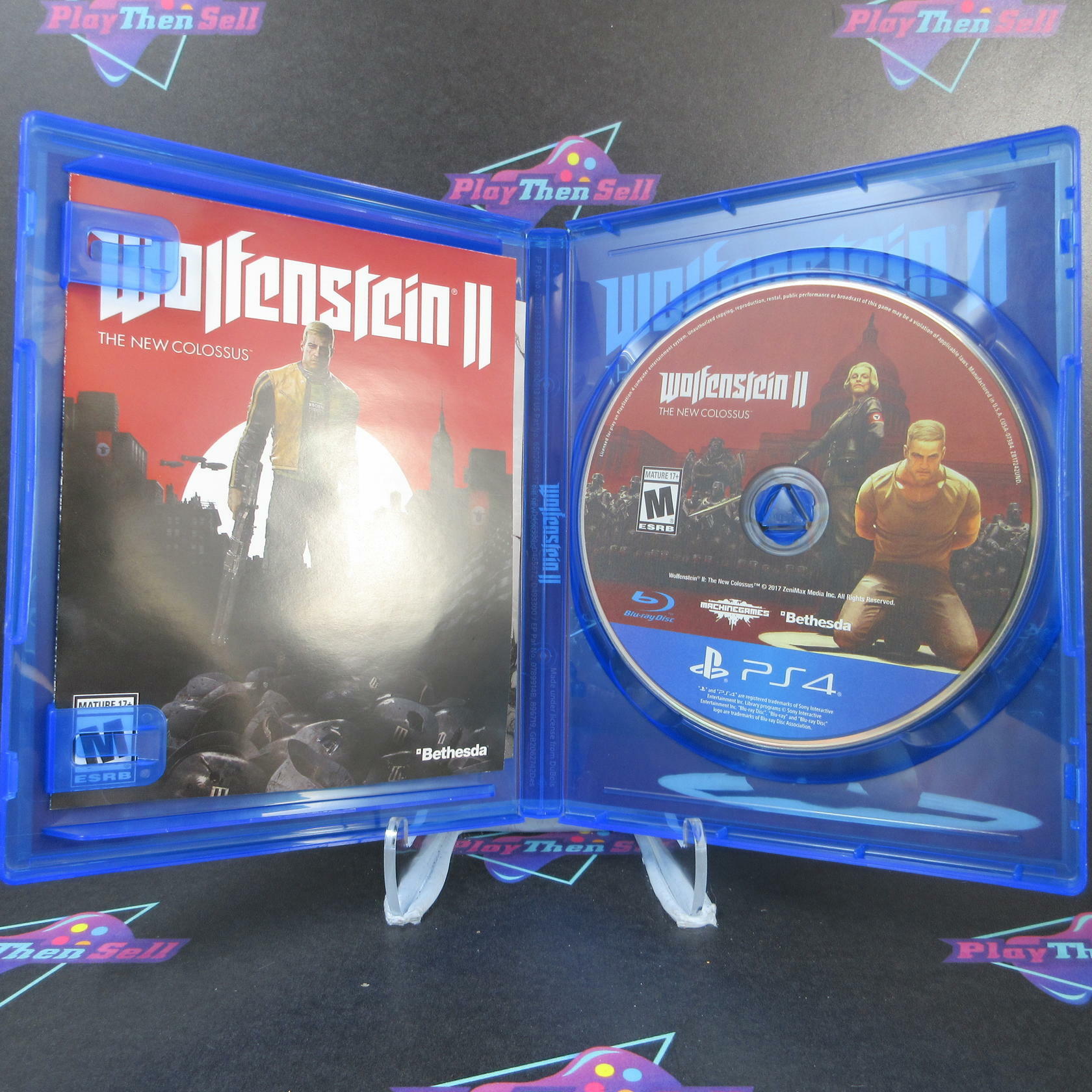 Wolfenstein II The New Colossus PS4 PlayStation 4 AD Complete CIB - Very Good