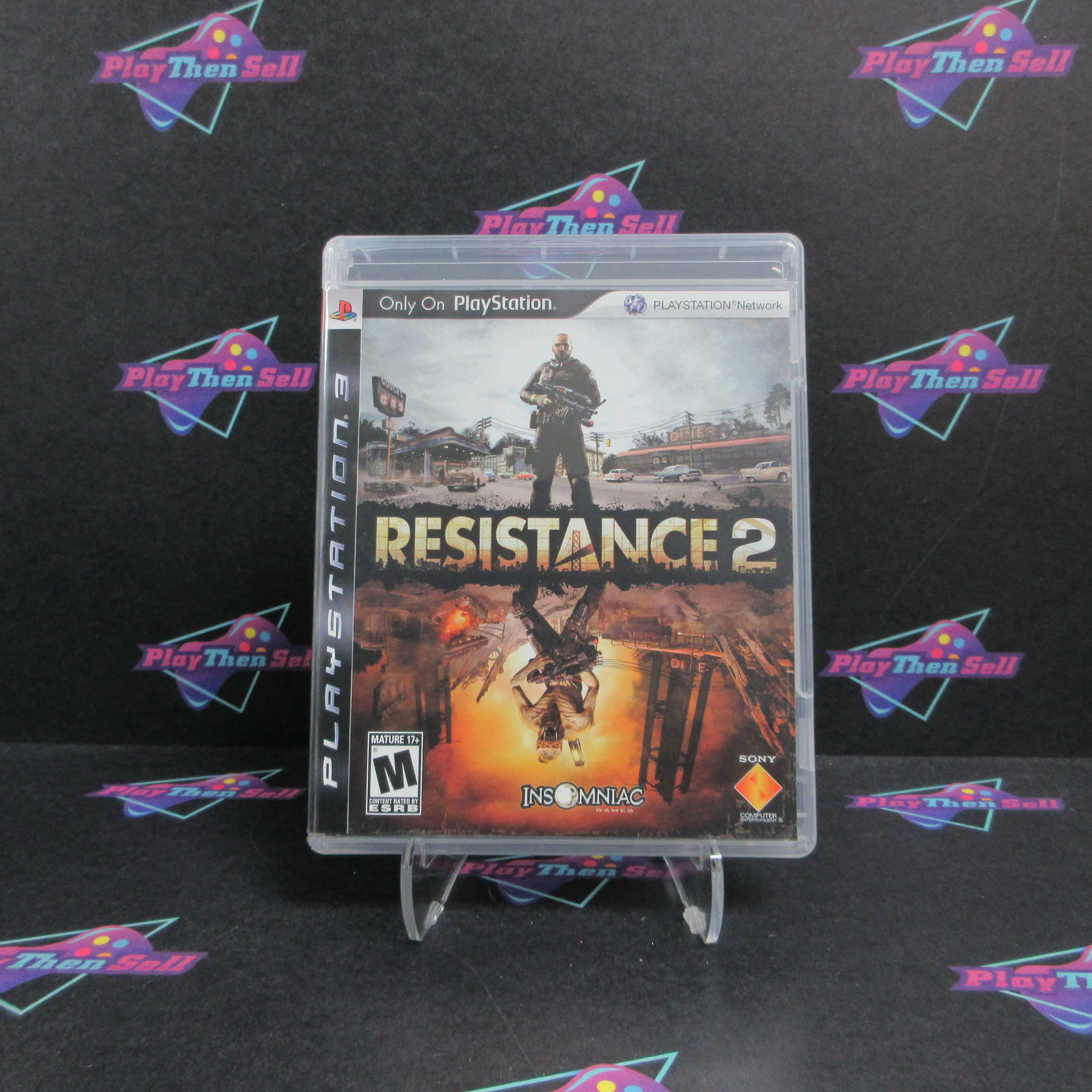 Resistance 2 PS3 PlayStation 3 Alt Artwork + Reg Card Complete - Excellent