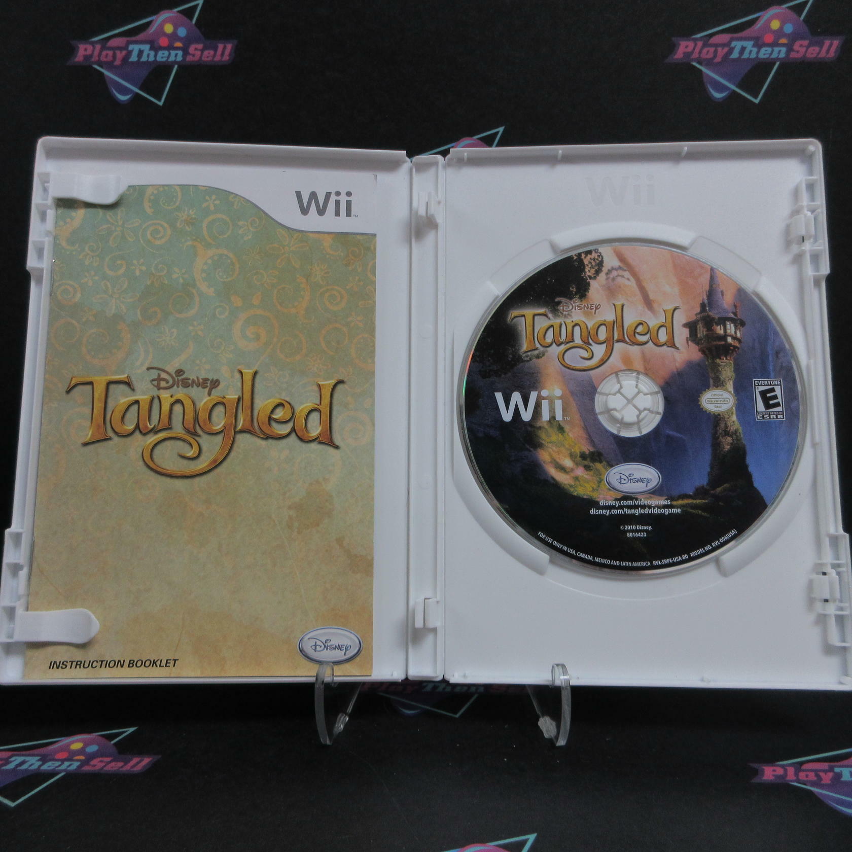 Disney Tangled Nintendo Wii AD Complete CIB - Very Good